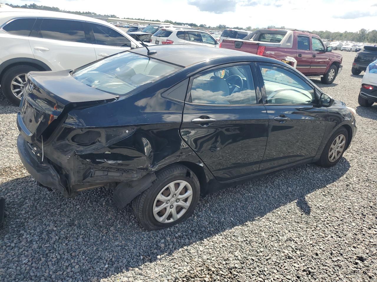 2014 Hyundai Accent Gls Черный vin: KMHCT4AE4EU718202