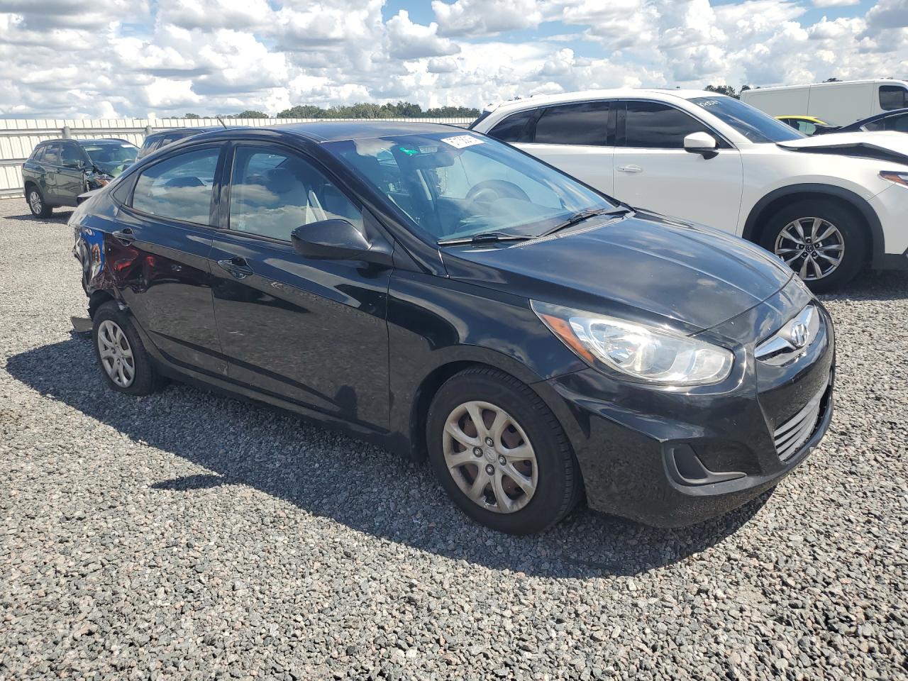 2014 Hyundai Accent Gls Черный vin: KMHCT4AE4EU718202