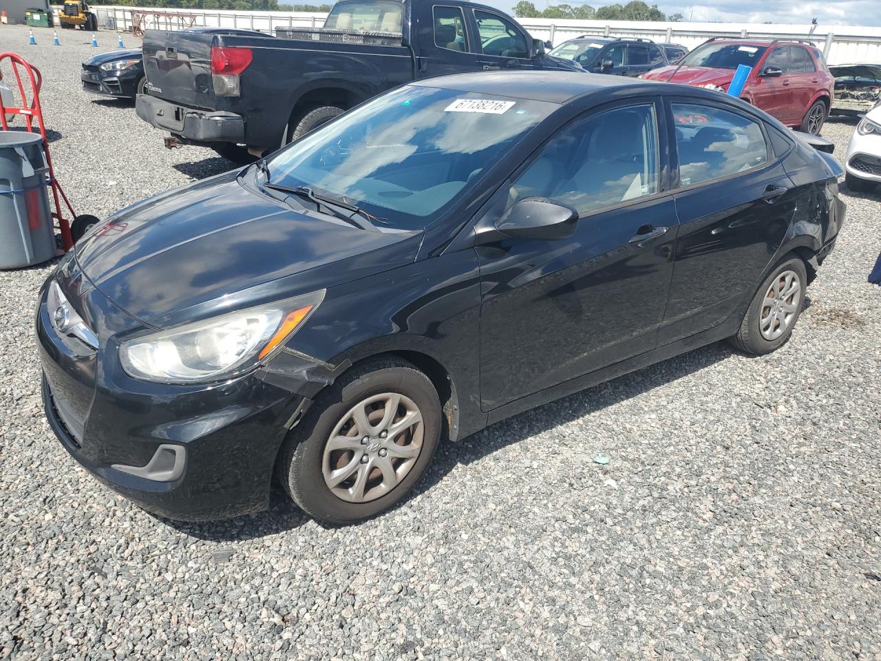 2014 Hyundai Accent Gls Черный vin: KMHCT4AE4EU718202