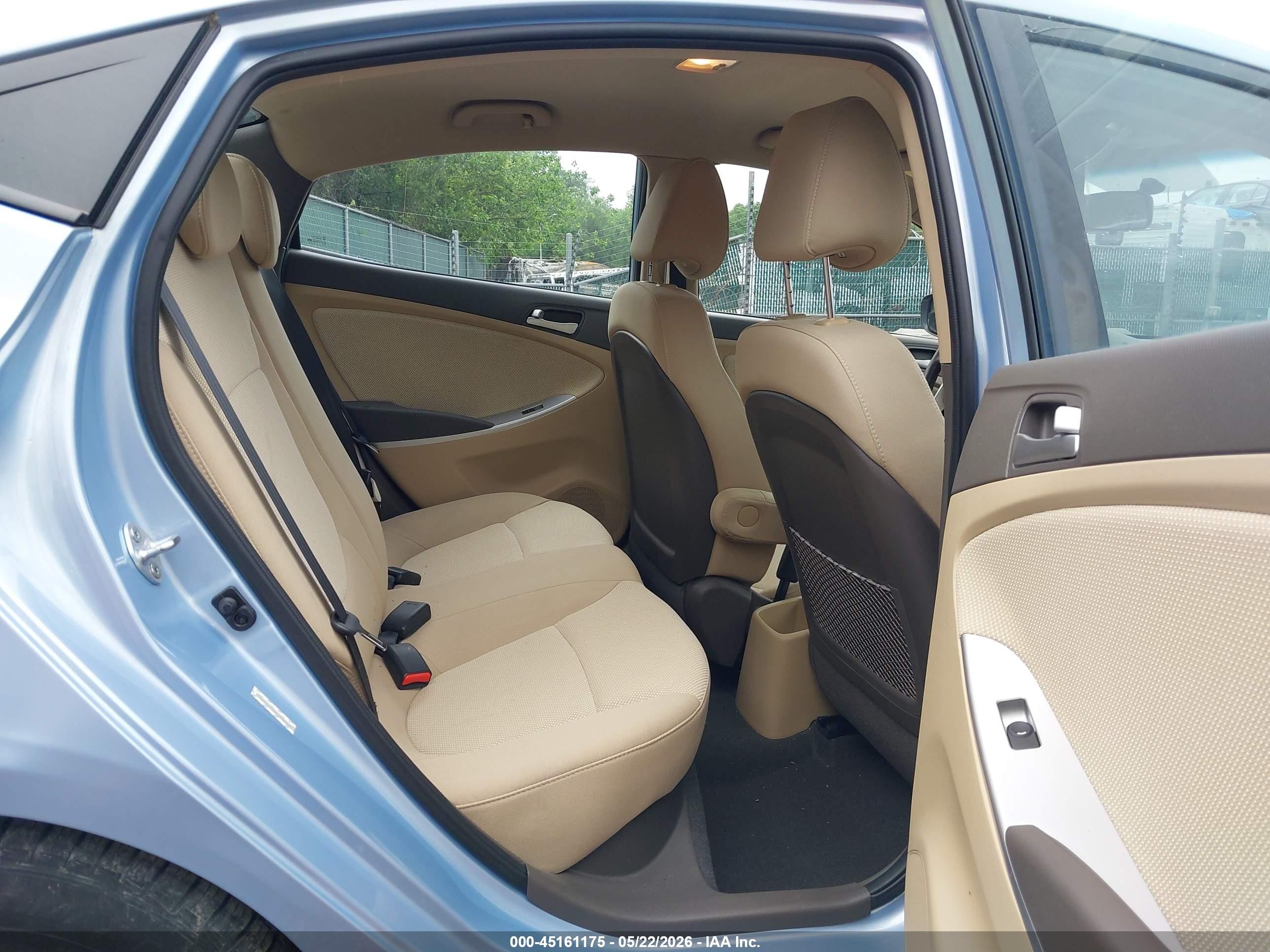 2014 Hyundai Accent Gls Blue vin: KMHCT4AE4EU733704
