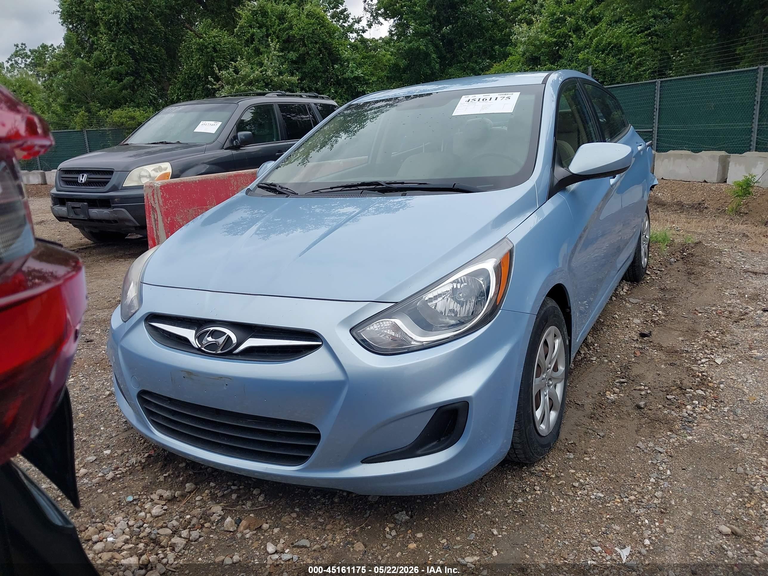 2014 Hyundai Accent Gls Blue vin: KMHCT4AE4EU733704
