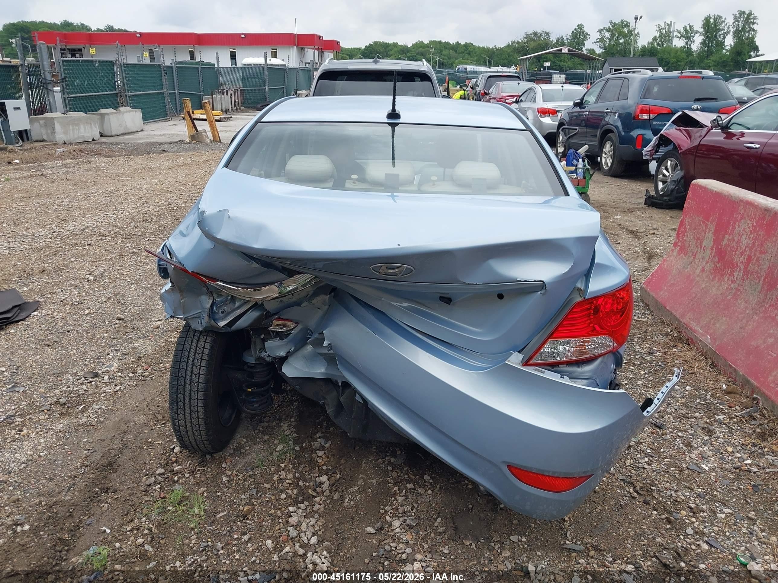 2014 Hyundai Accent Gls Blue vin: KMHCT4AE4EU733704