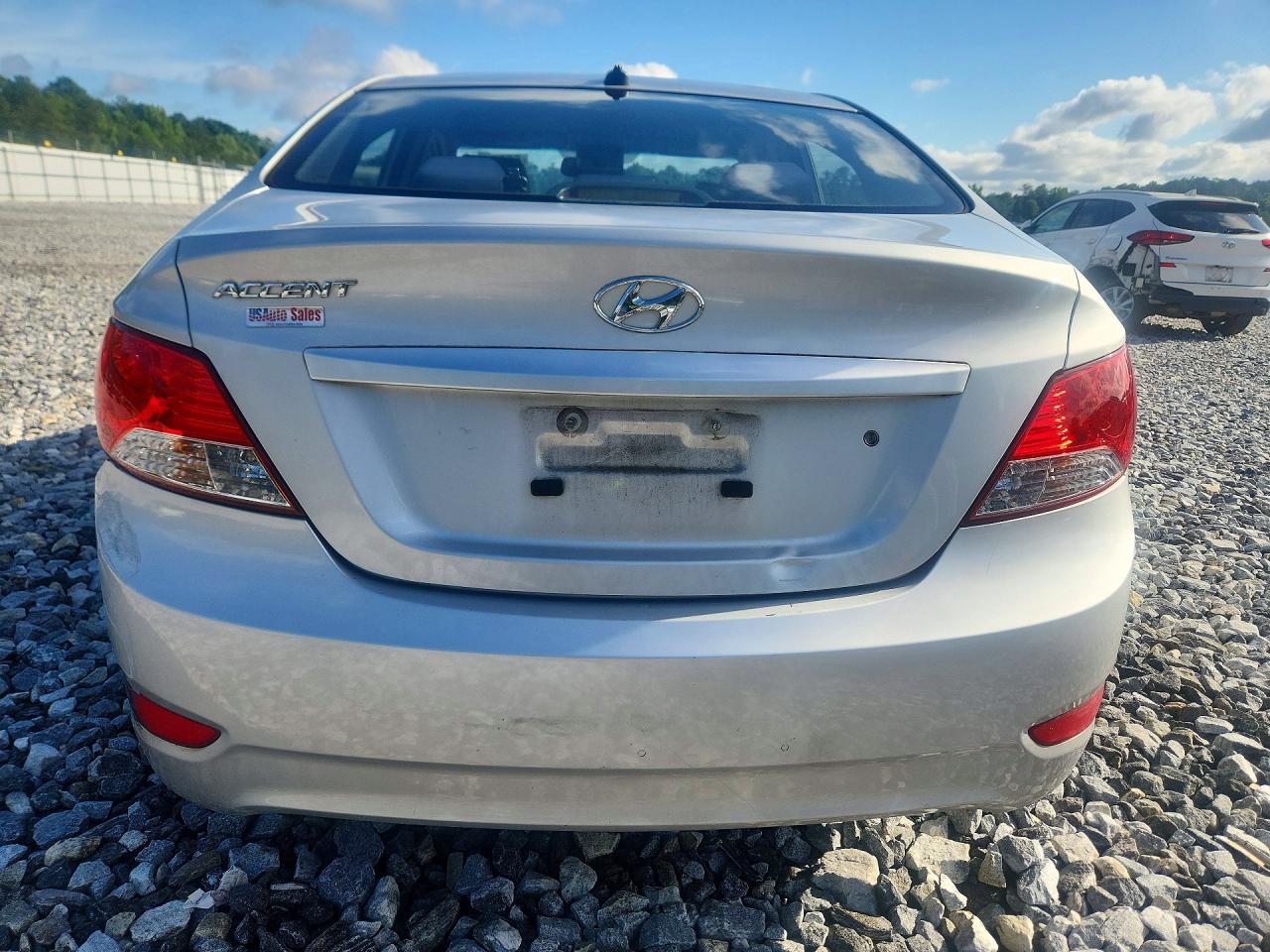 2014 Hyundai Accent Gls Silver vin: KMHCT4AE4EU736943