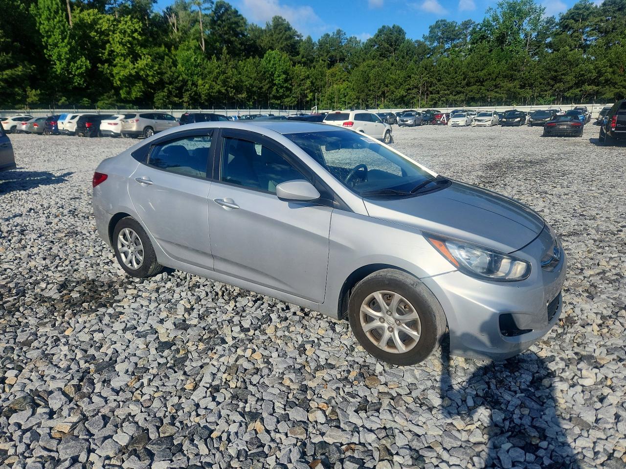 2014 Hyundai Accent Gls Silver vin: KMHCT4AE4EU736943