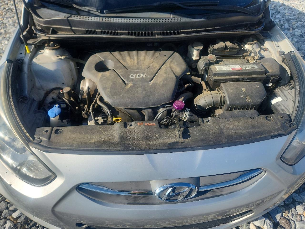 2014 Hyundai Accent Gls Silver vin: KMHCT4AE4EU736943