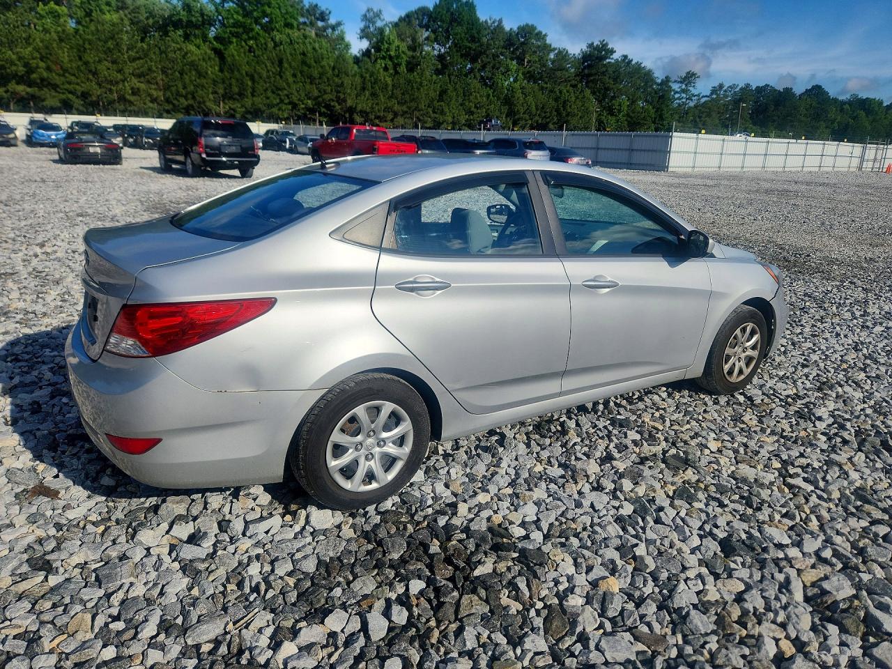 2014 Hyundai Accent Gls Silver vin: KMHCT4AE4EU736943