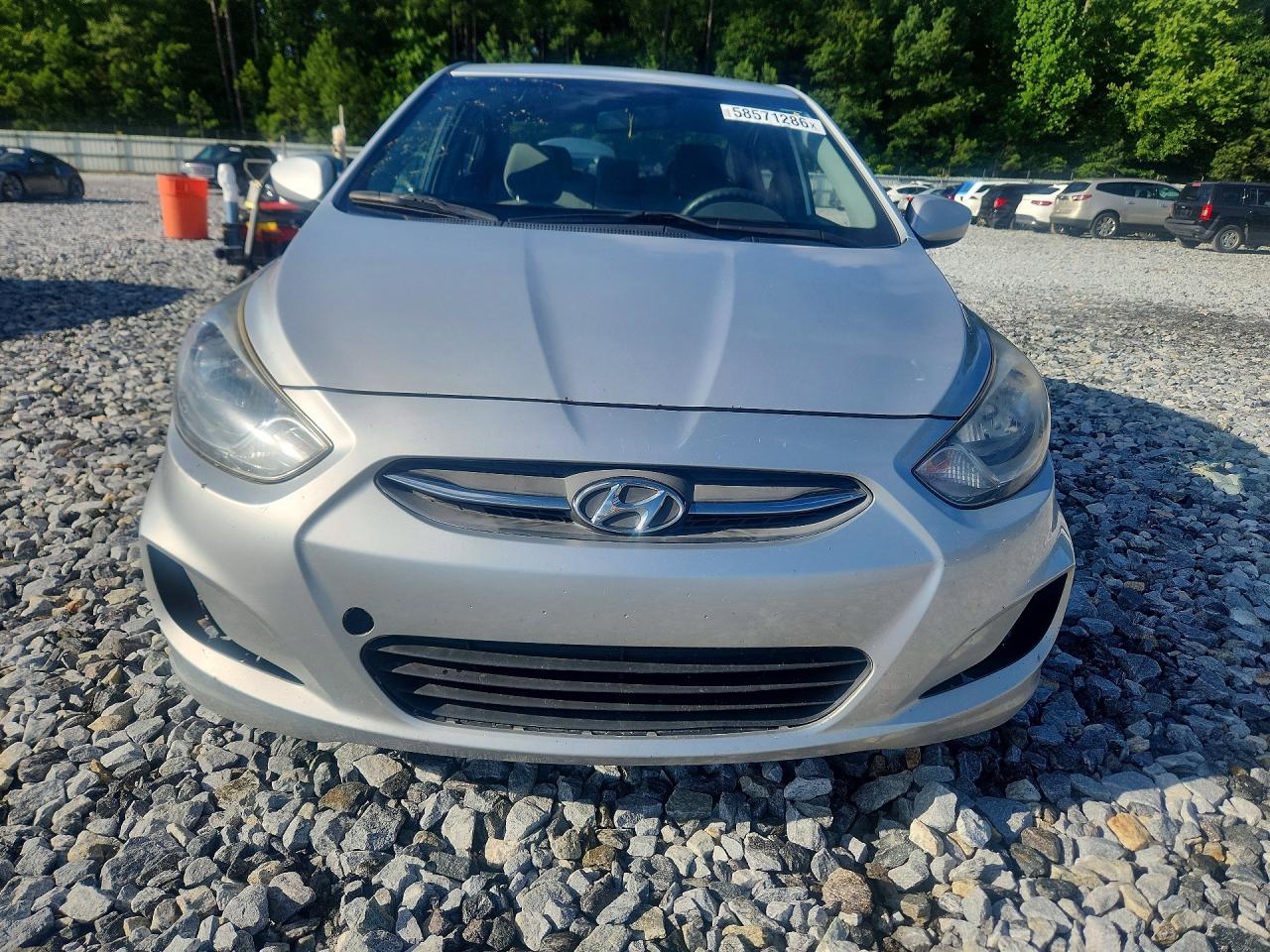 2014 Hyundai Accent Gls Silver vin: KMHCT4AE4EU736943