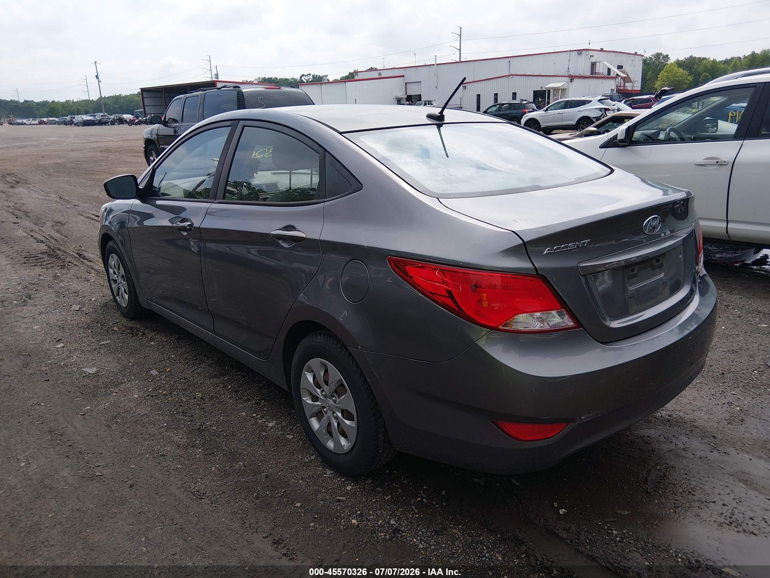 2015 Hyundai Accent Gls Silver vin: KMHCT4AE4FU792382