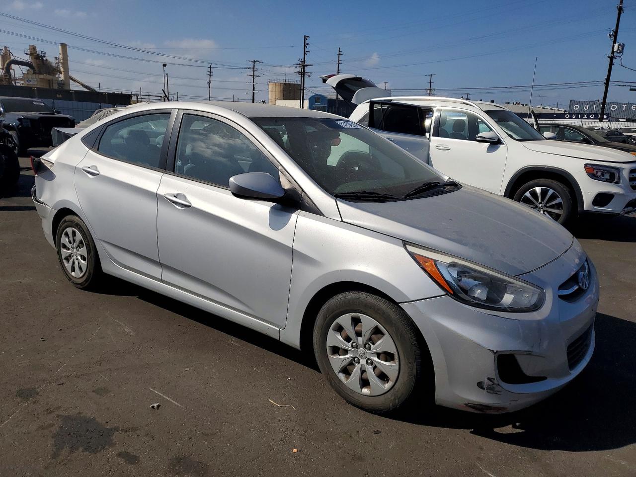 2015 Hyundai Accent Gls Silver vin: KMHCT4AE4FU795024