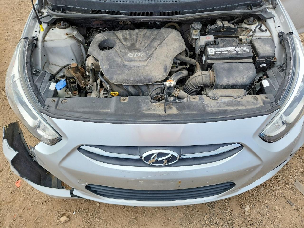 2015 Hyundai Accent Gls Silver vin: KMHCT4AE4FU799686