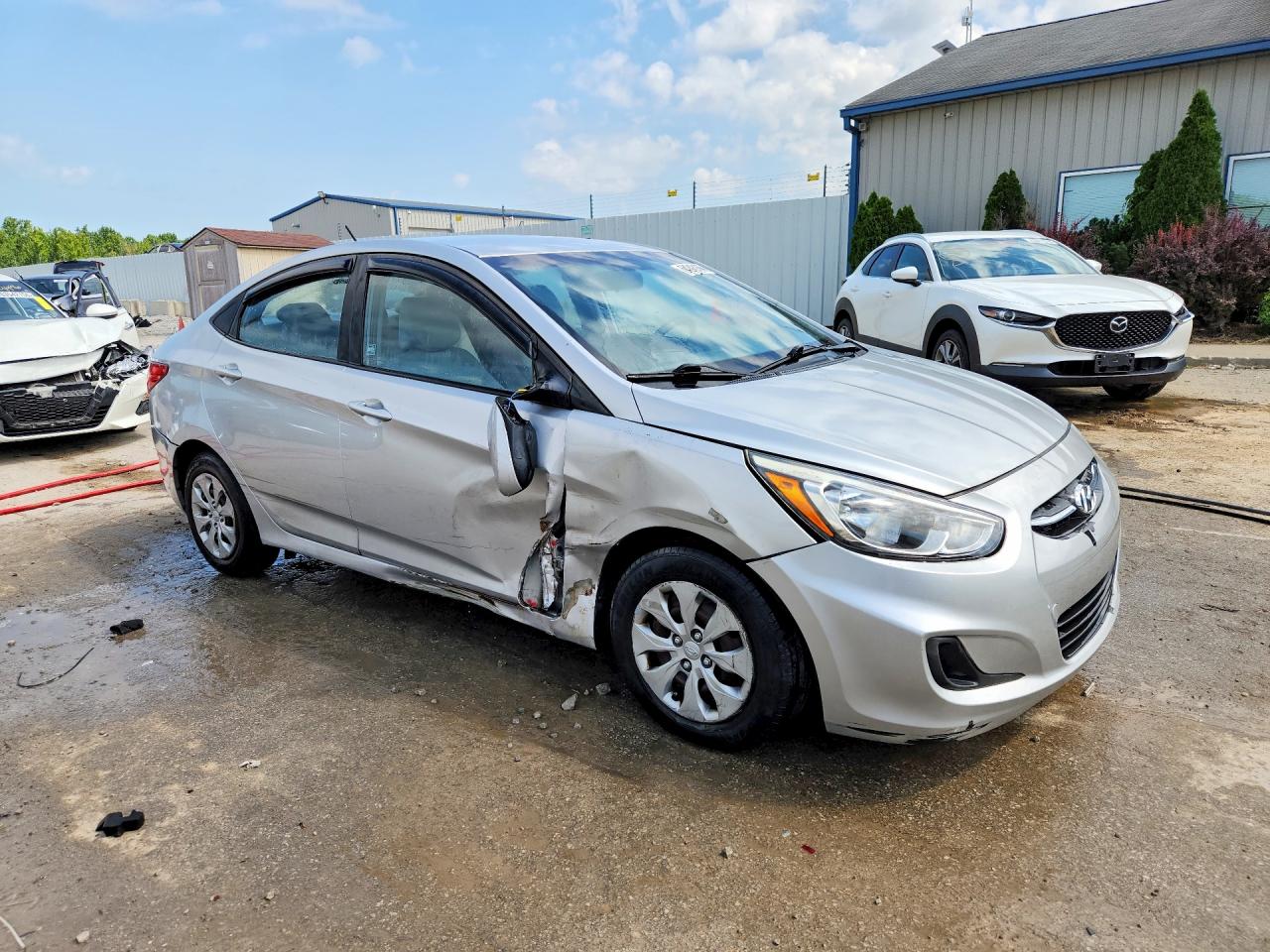 2015 Hyundai Accent Gls Silver vin: KMHCT4AE4FU803512