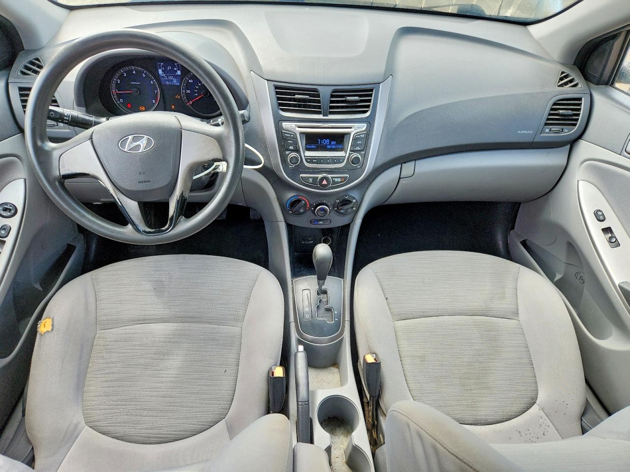 2015 Hyundai Accent Gls Silver vin: KMHCT4AE4FU803512