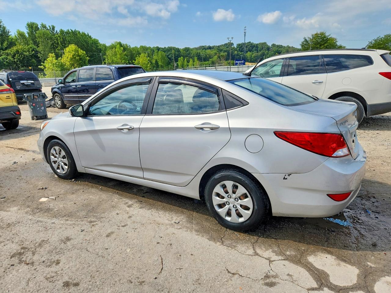 2015 Hyundai Accent Gls Silver vin: KMHCT4AE4FU803512