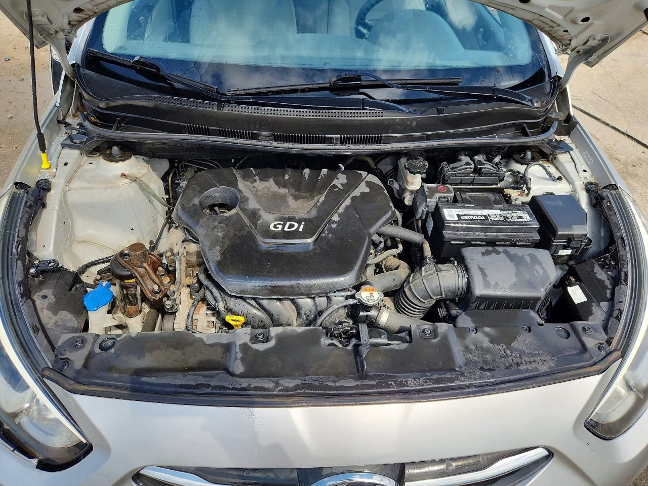 2015 Hyundai Accent Gls Silver vin: KMHCT4AE4FU803512