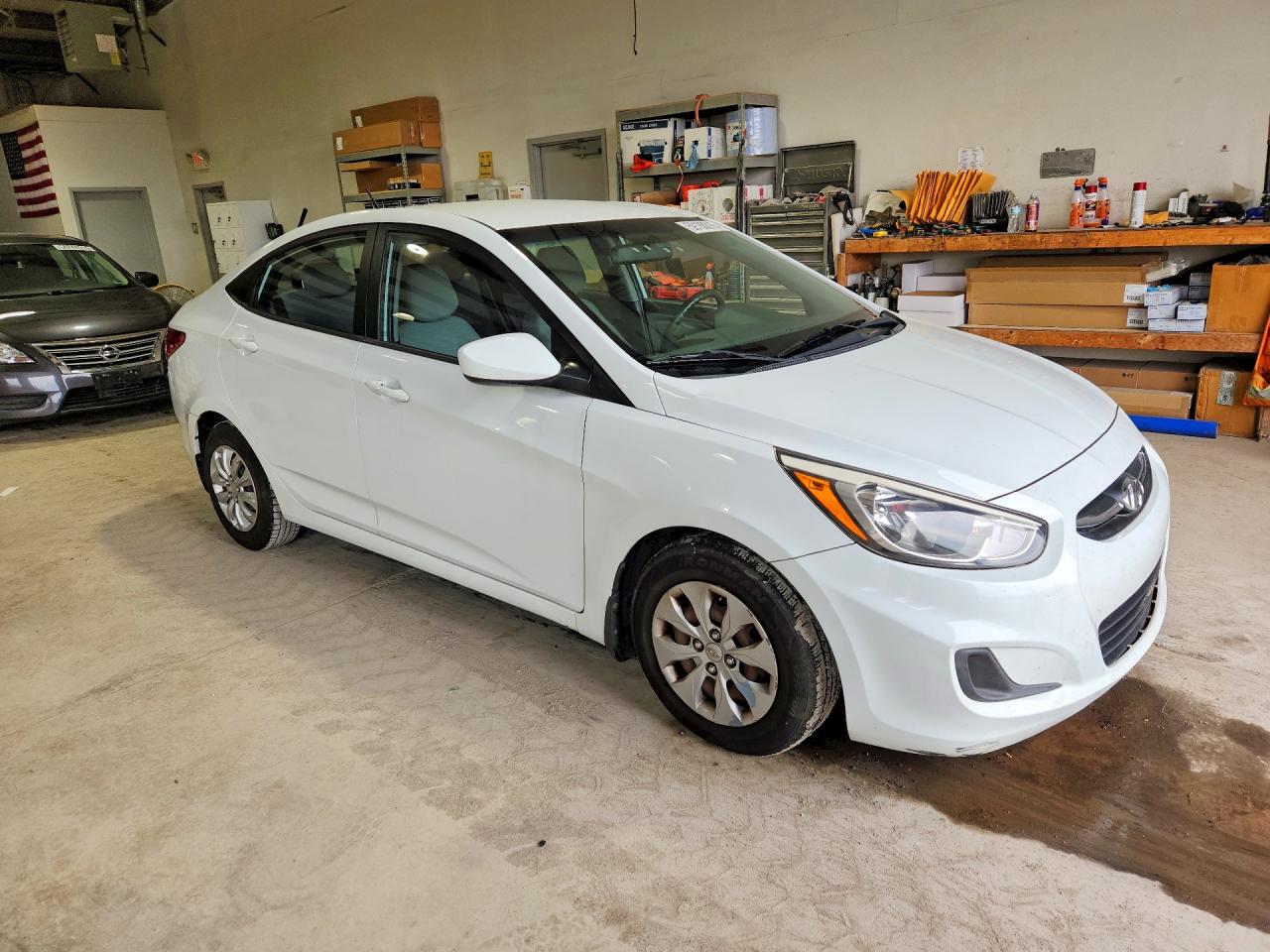 2015 Hyundai Accent Gls White vin: KMHCT4AE4FU847011