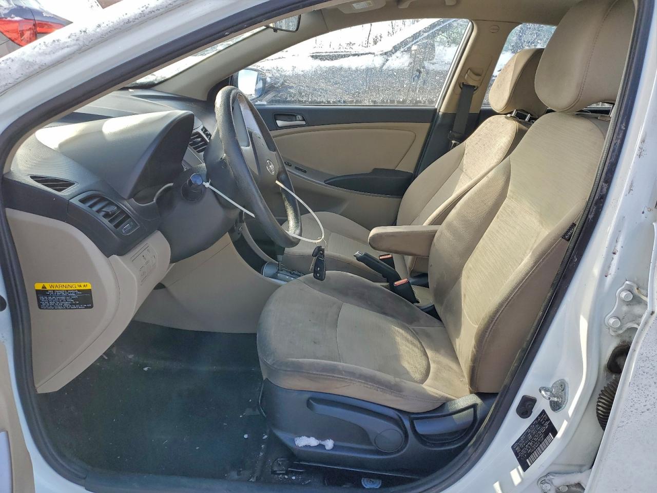 2015 Hyundai Accent Gls White vin: KMHCT4AE4FU905487