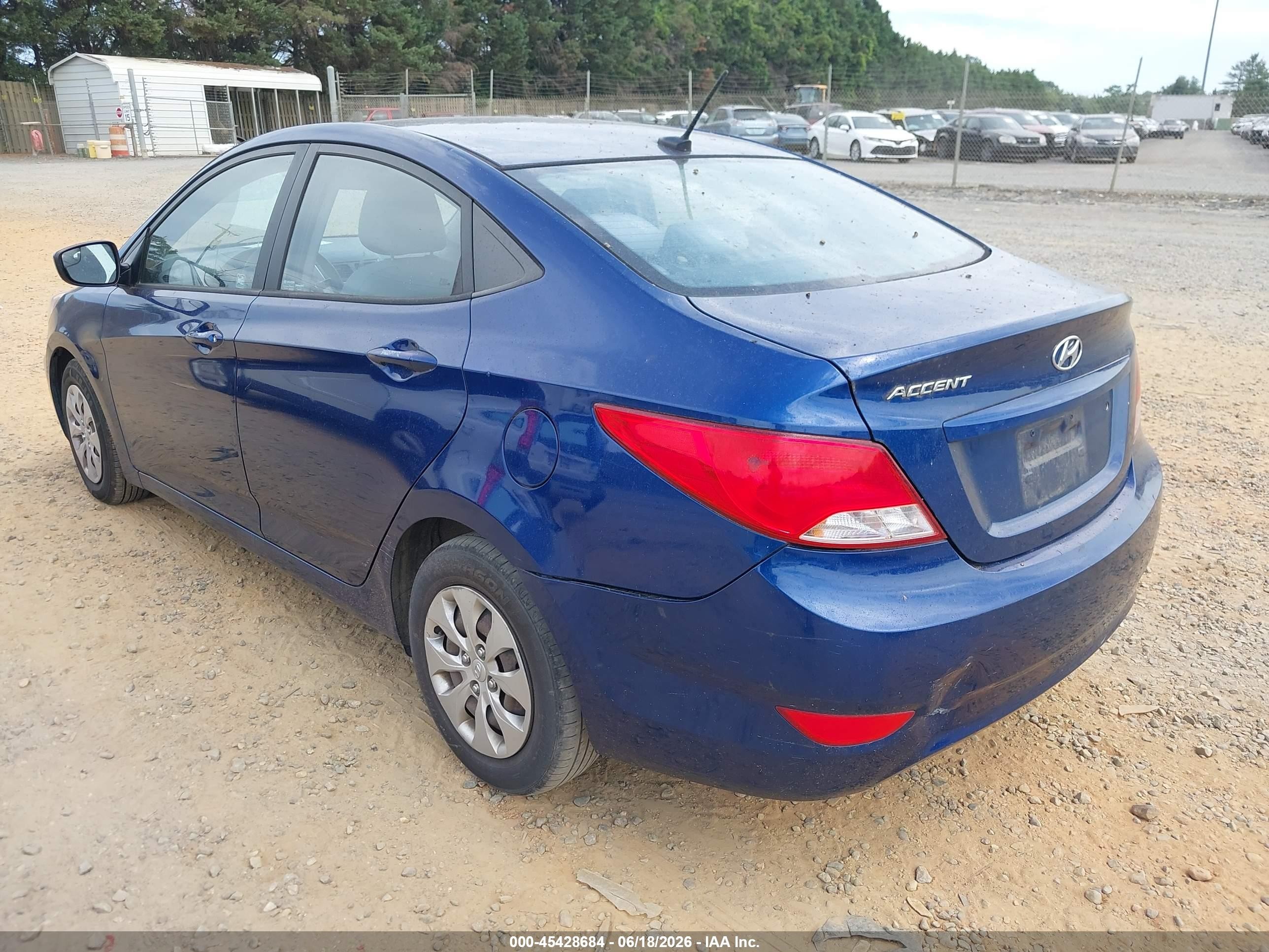 2015 Hyundai Accent Gls Blue vin: KMHCT4AE4FU915064