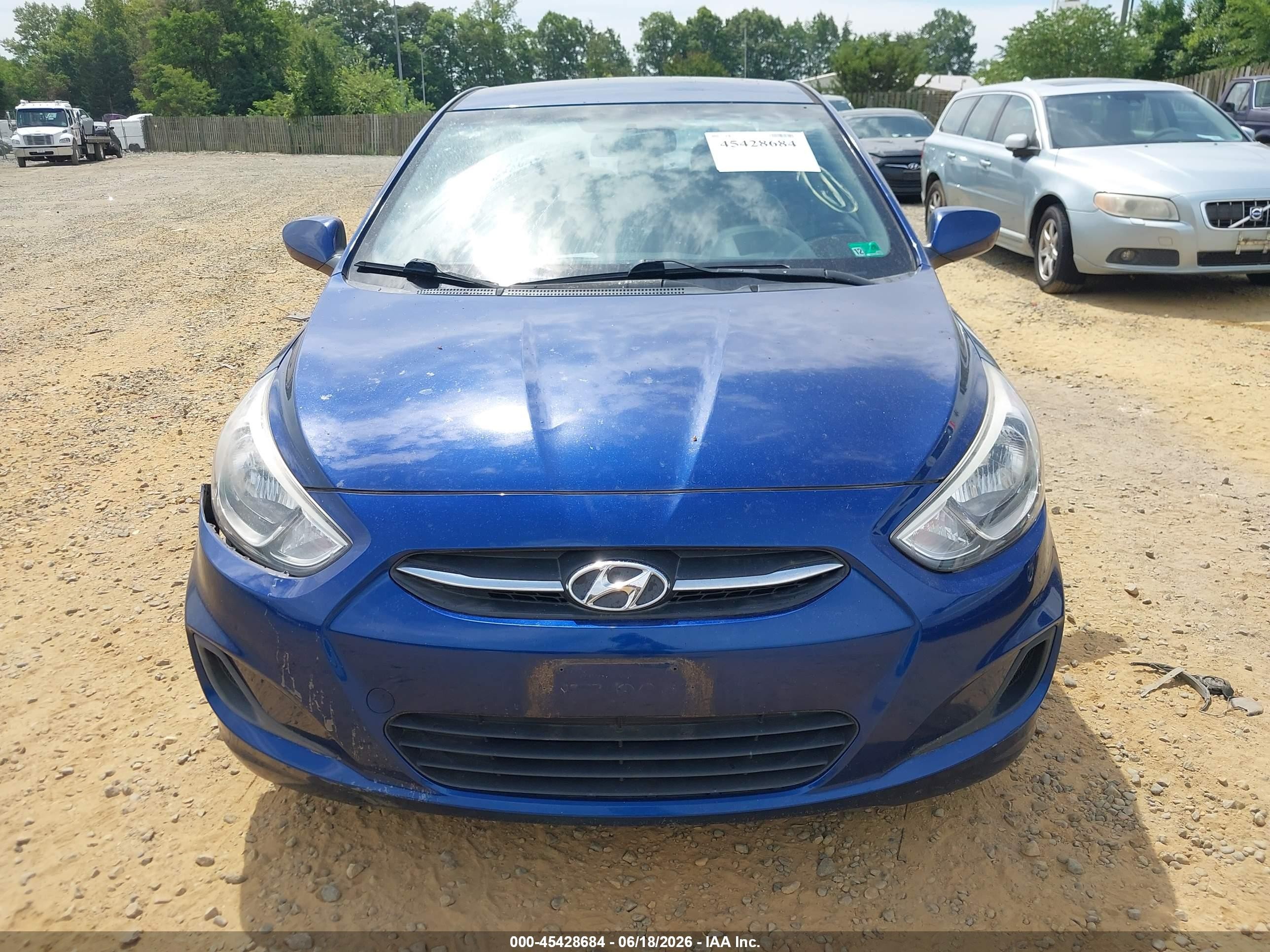 2015 Hyundai Accent Gls Blue vin: KMHCT4AE4FU915064