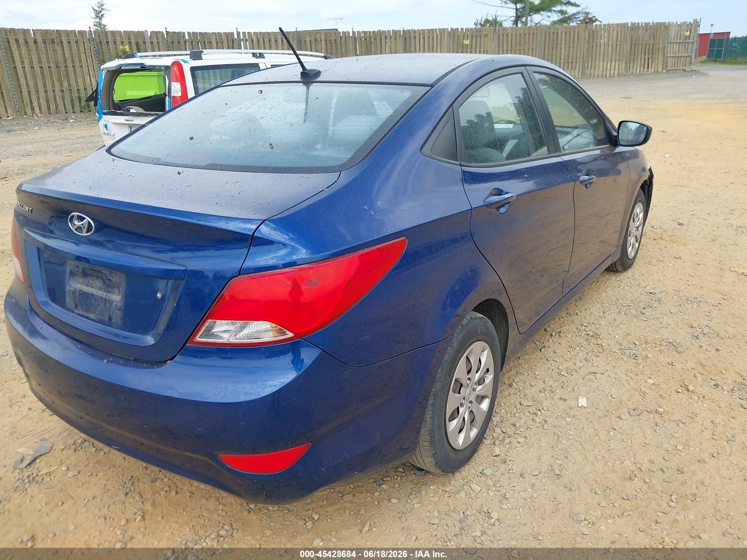 2015 Hyundai Accent Gls Blue vin: KMHCT4AE4FU915064