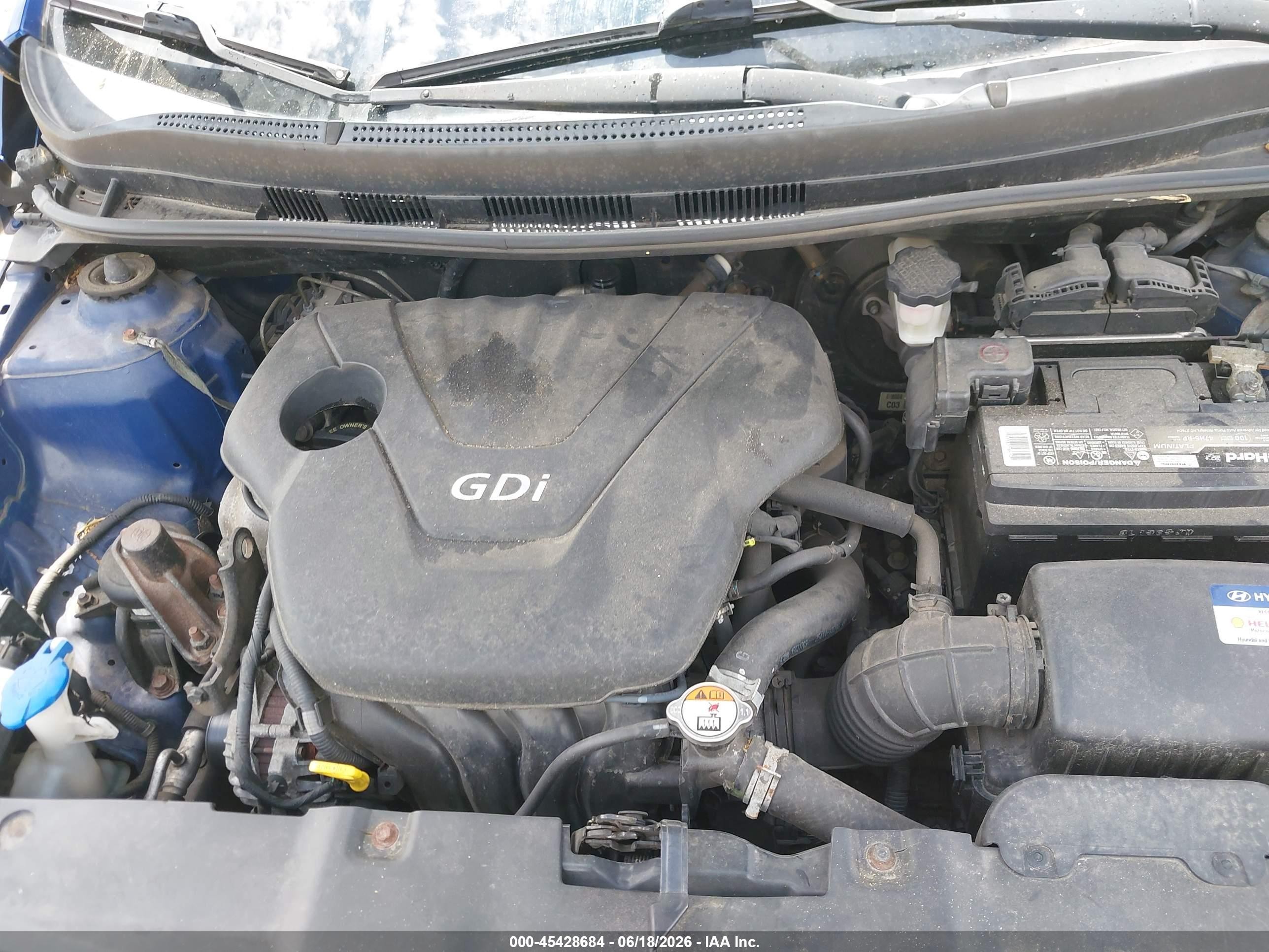2015 Hyundai Accent Gls Blue vin: KMHCT4AE4FU915064
