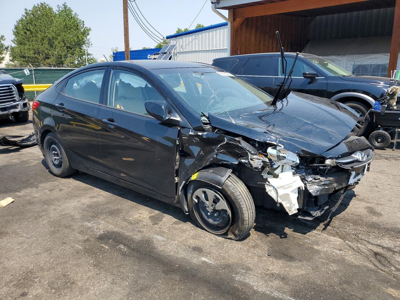 2015 Hyundai Accent Gls Black vin: KMHCT4AE4FU922841