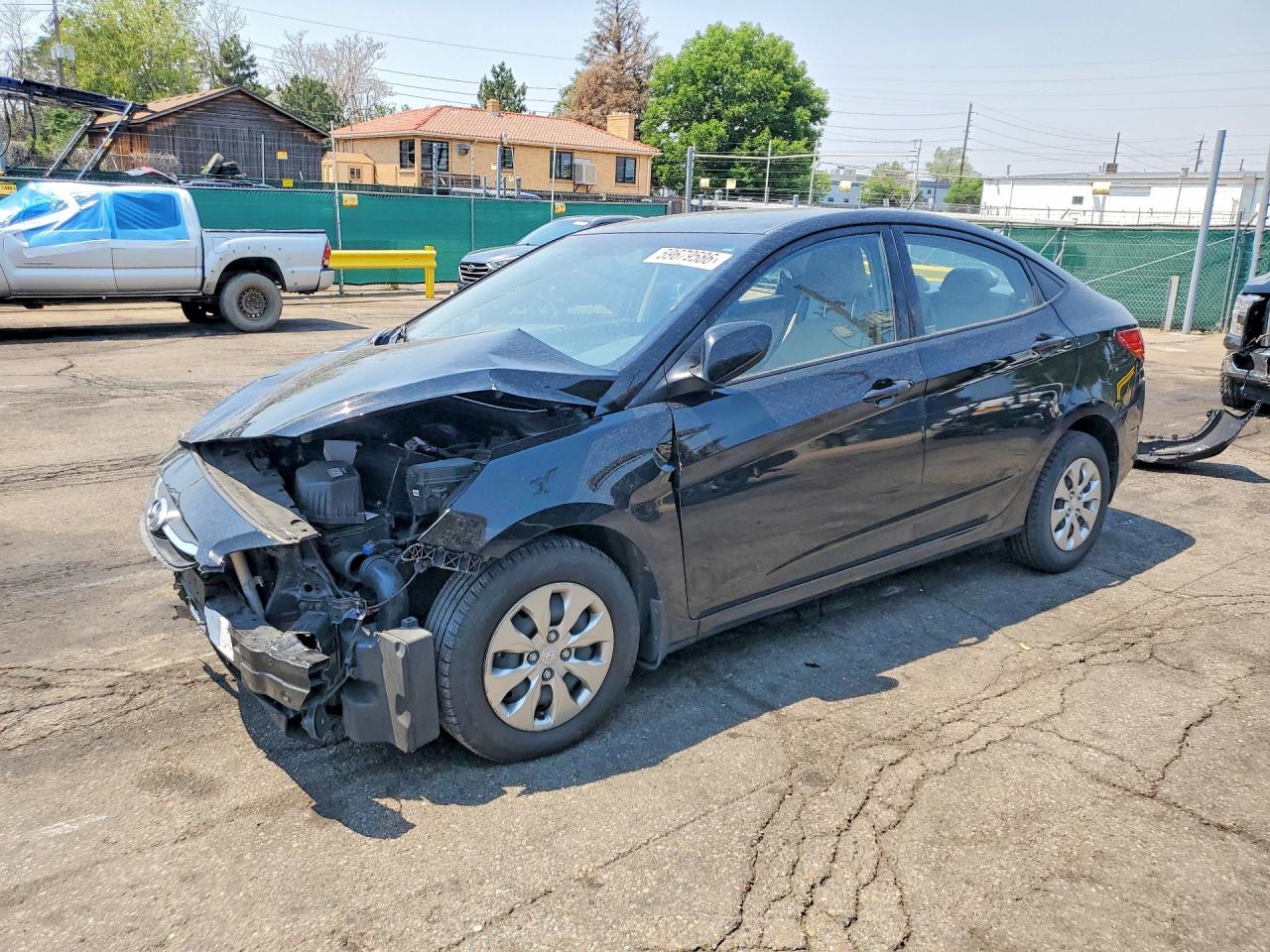 2015 Hyundai Accent Gls Black vin: KMHCT4AE4FU922841