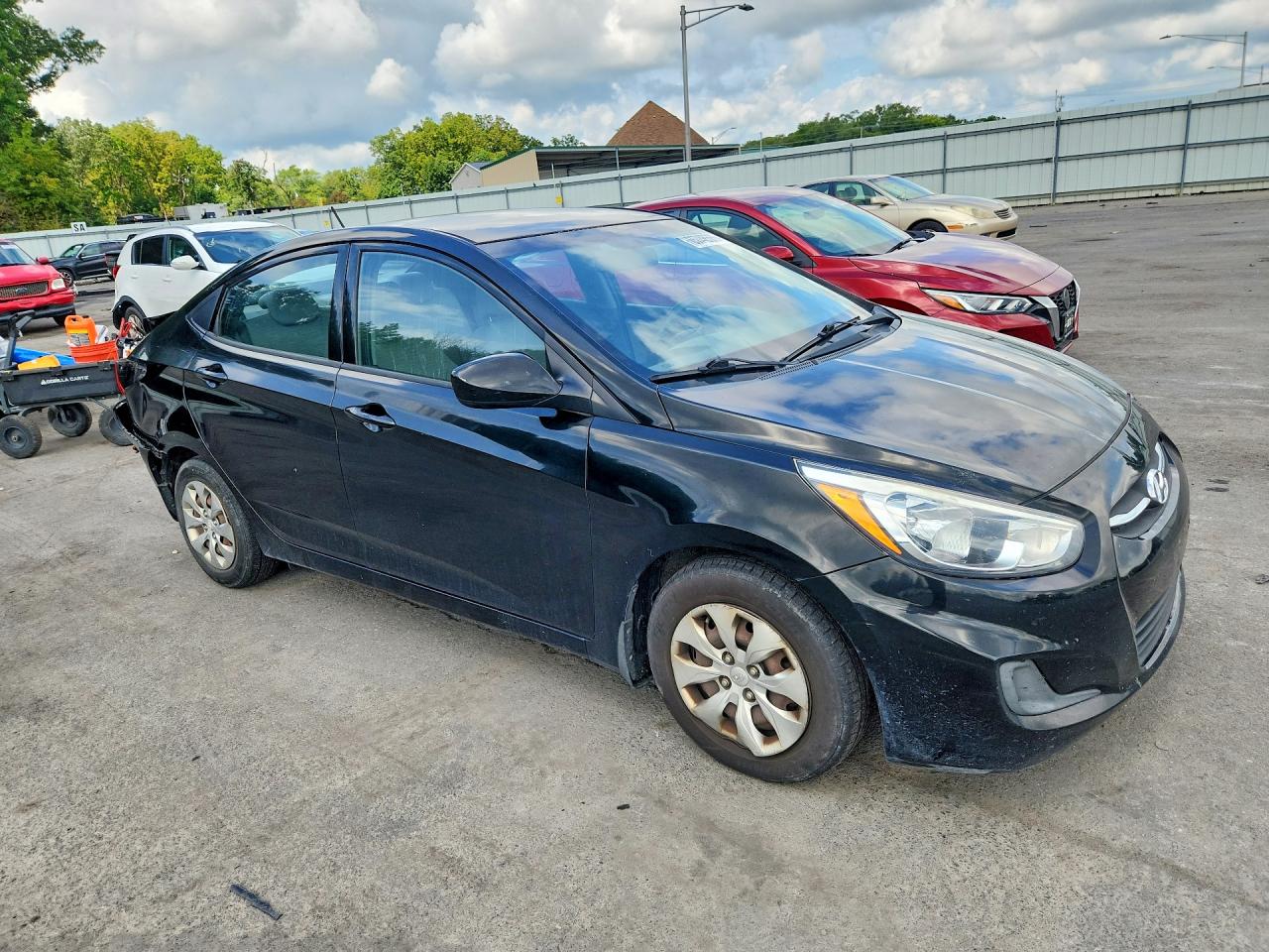 2015 Hyundai Accent Gls Black vin: KMHCT4AE4FU923178