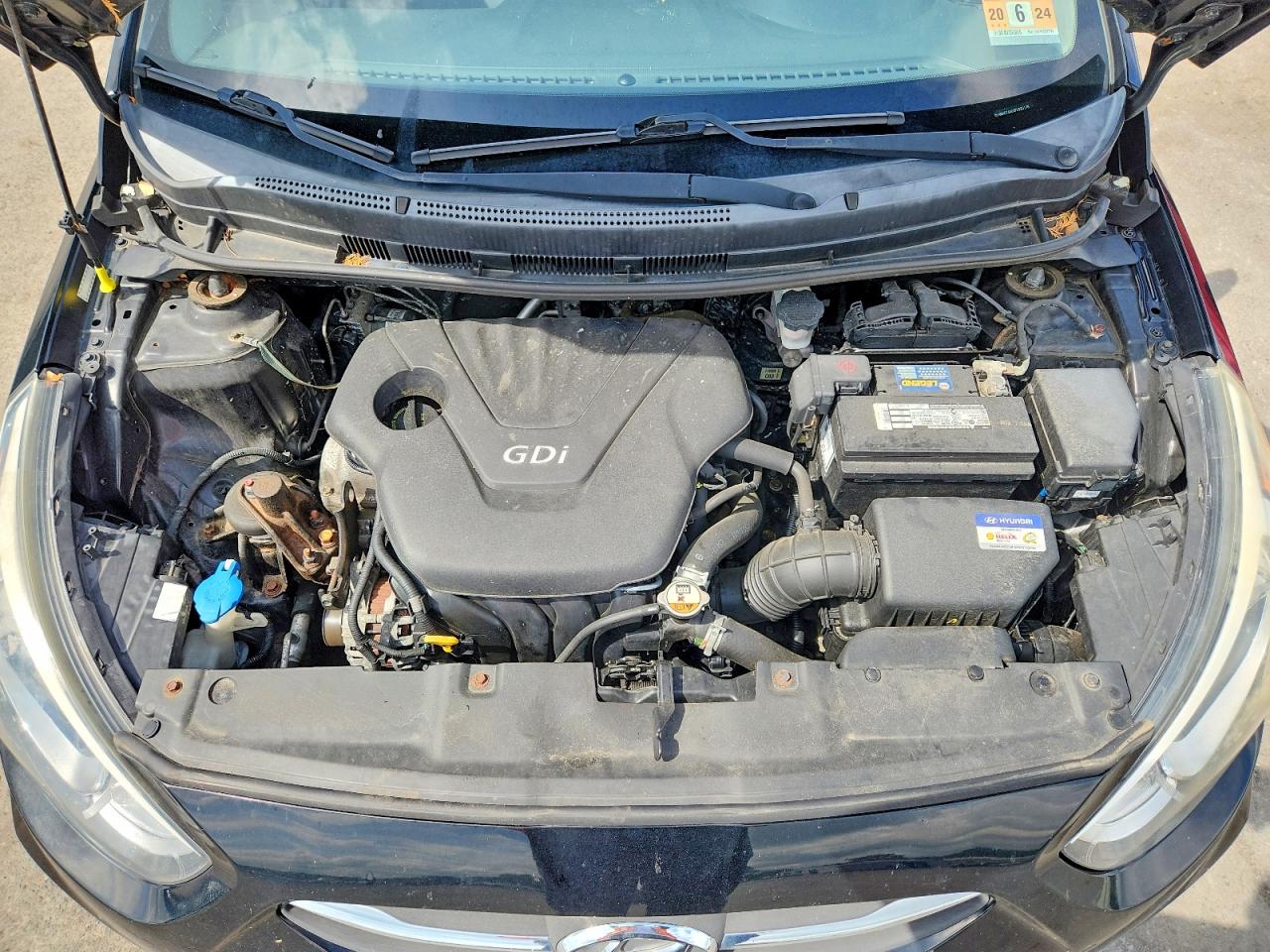 2015 Hyundai Accent Gls Black vin: KMHCT4AE4FU923178