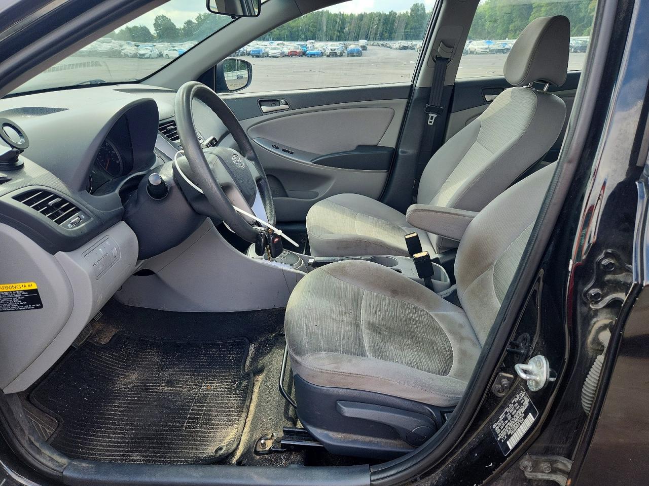 2015 Hyundai Accent Gls Black vin: KMHCT4AE4FU923178