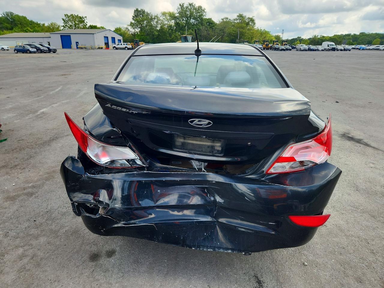 2015 Hyundai Accent Gls Black vin: KMHCT4AE4FU923178