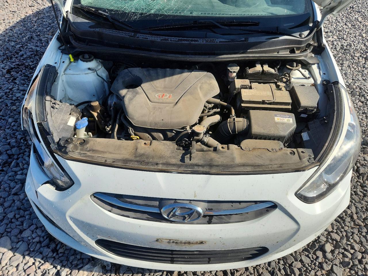 2016 Hyundai Accent Se White vin: KMHCT4AE4GU133669