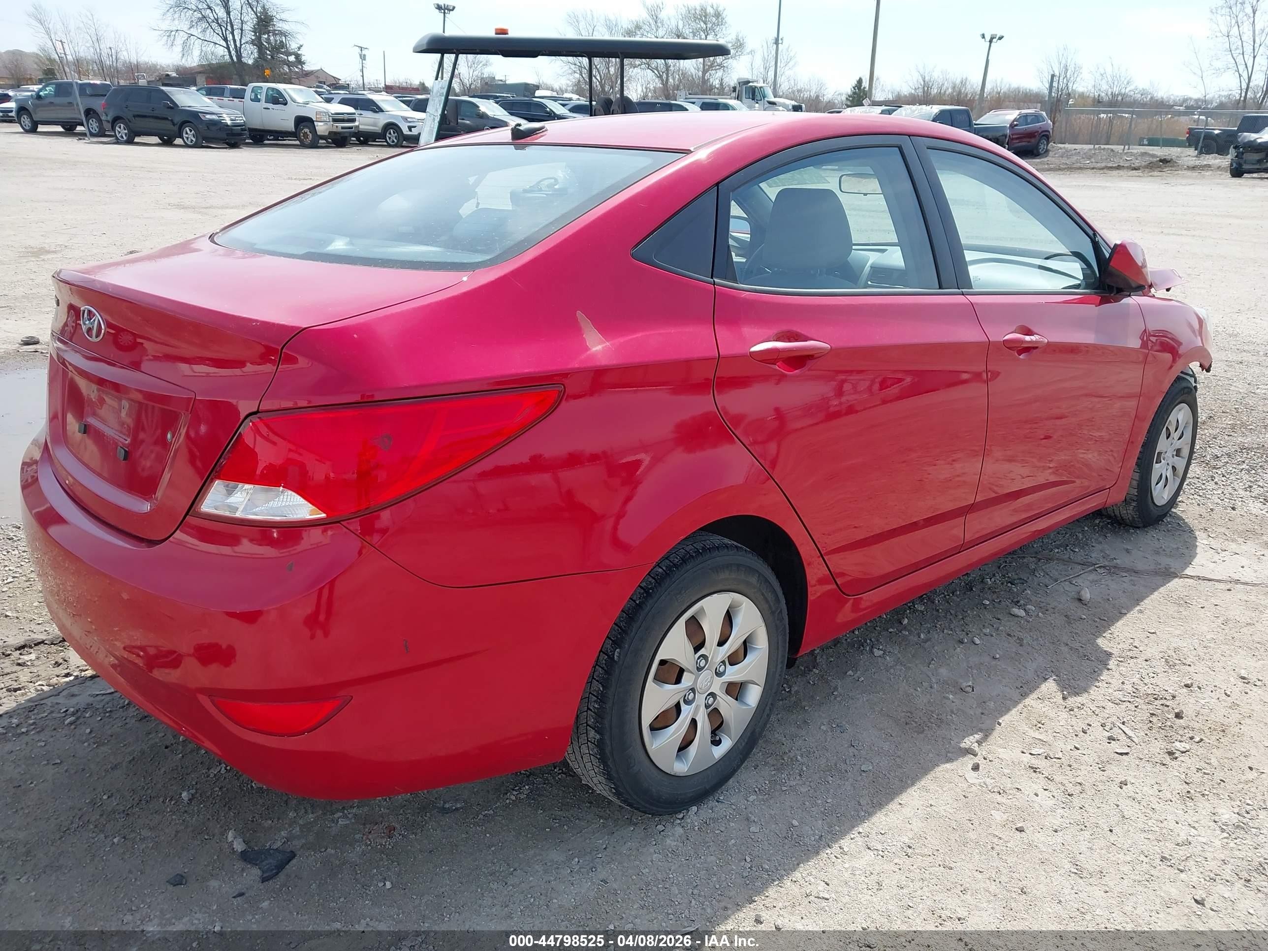 2016 Hyundai Accent Se Красный vin: KMHCT4AE4GU989781