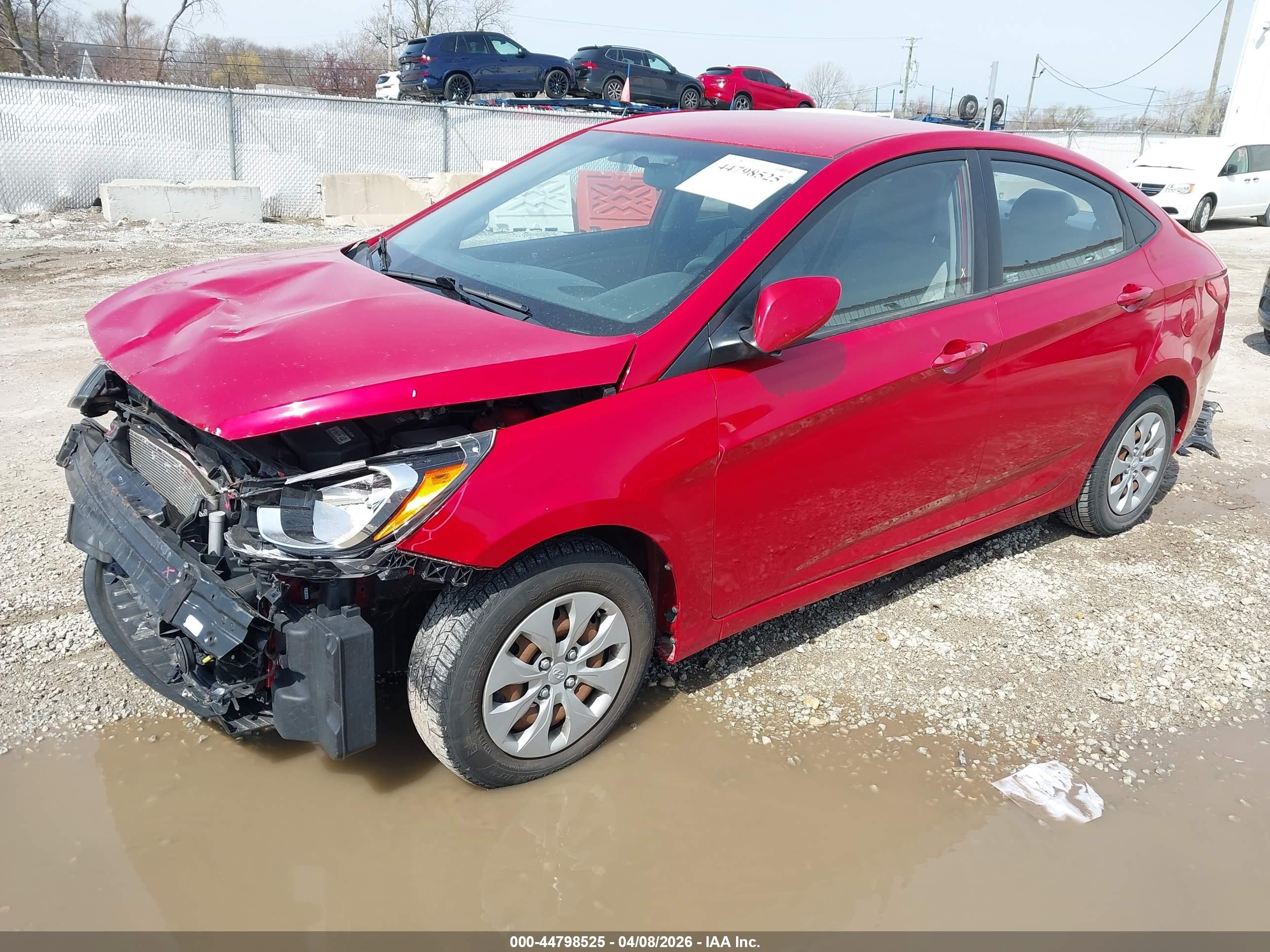 2016 Hyundai Accent Se Красный vin: KMHCT4AE4GU989781