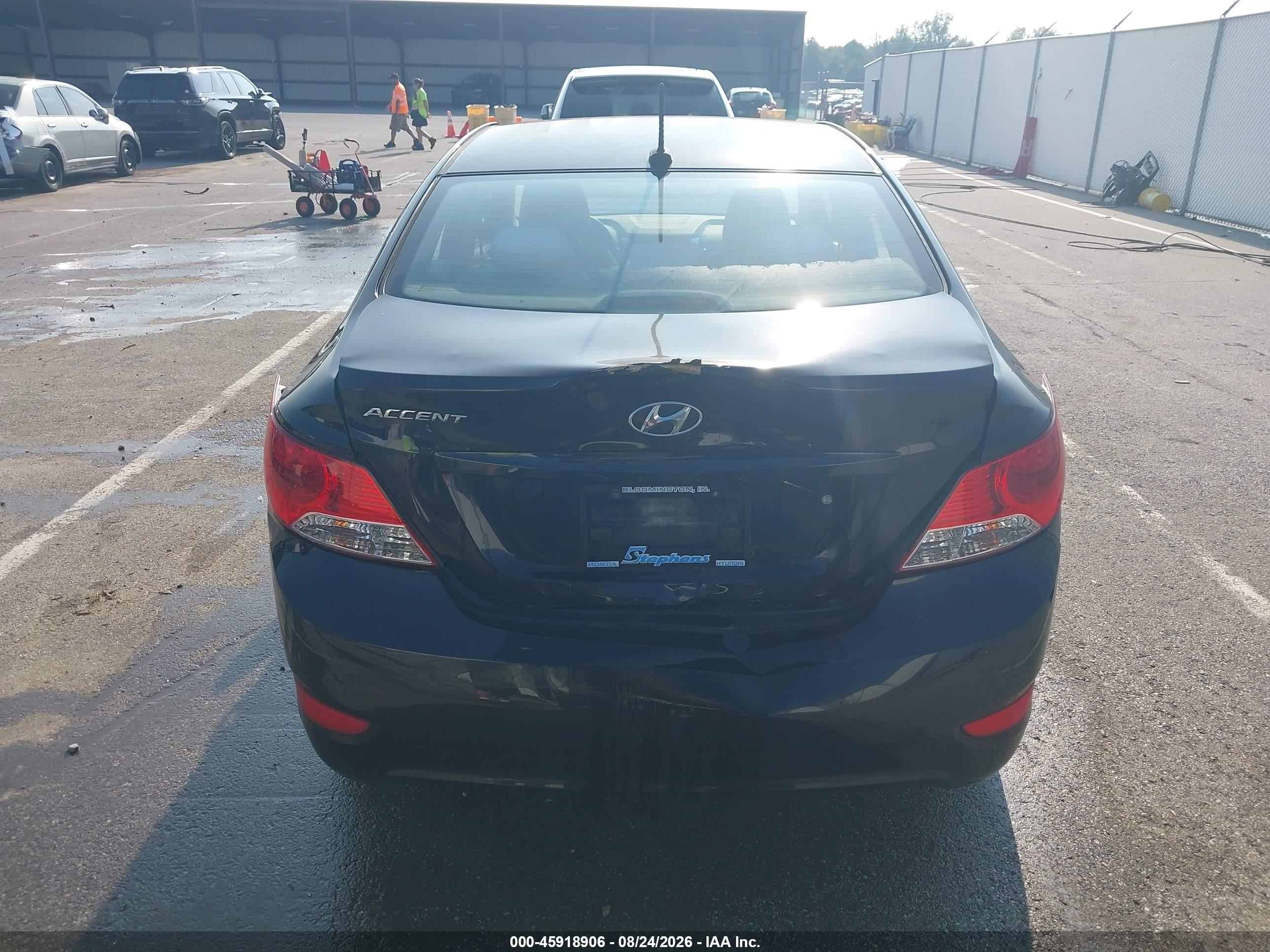 2012 Hyundai Accent Gls Black vin: KMHCT4AE5CU050519
