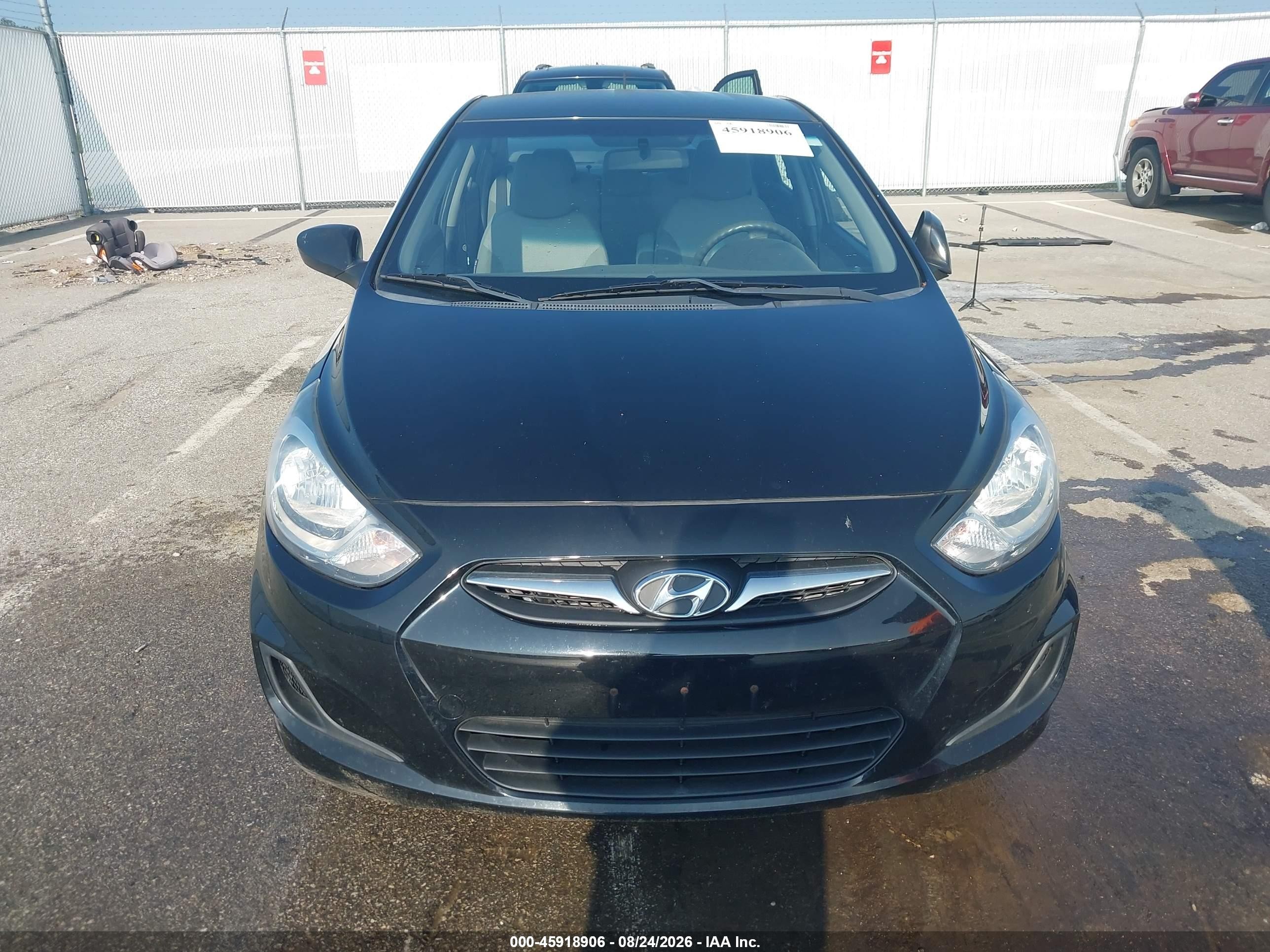 2012 Hyundai Accent Gls Black vin: KMHCT4AE5CU050519