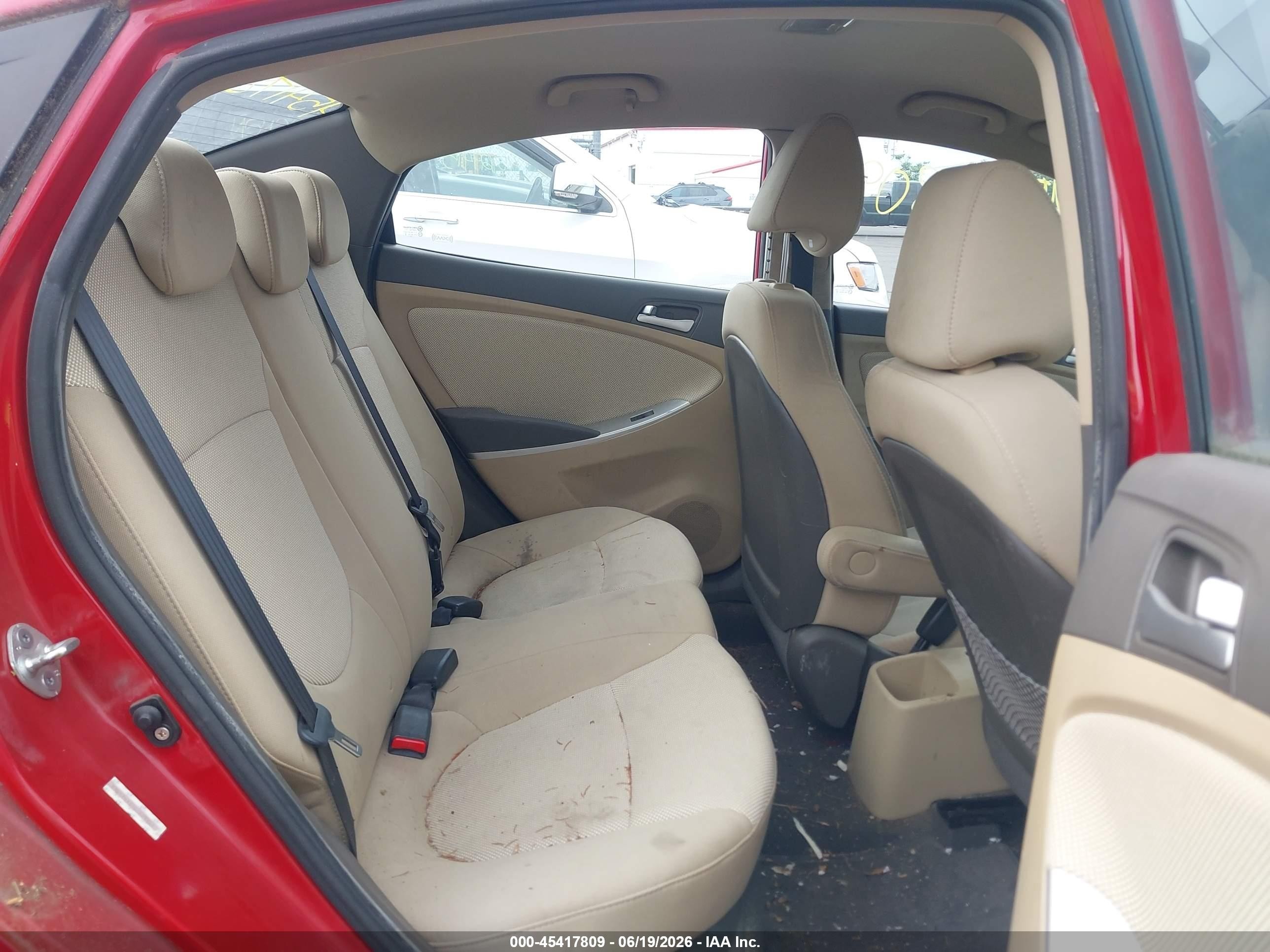 2012 Hyundai Accent Gls Красный vin: KMHCT4AE5CU093323