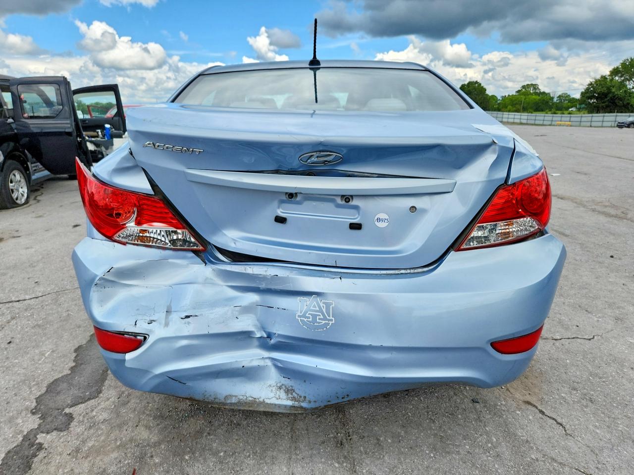 2012 Hyundai Accent Gls Blue vin: KMHCT4AE5CU124909