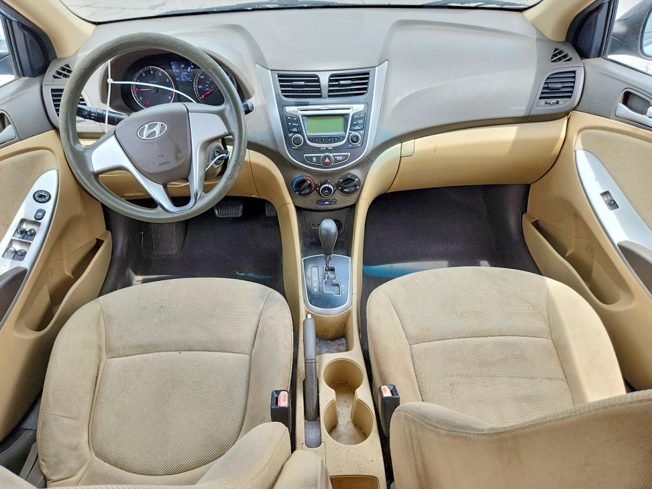 2012 Hyundai Accent Gls Blue vin: KMHCT4AE5CU124909