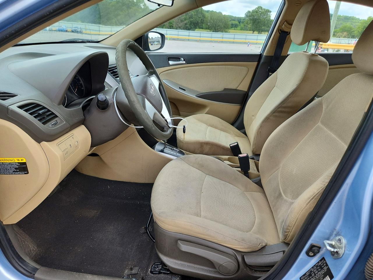 2012 Hyundai Accent Gls Blue vin: KMHCT4AE5CU124909