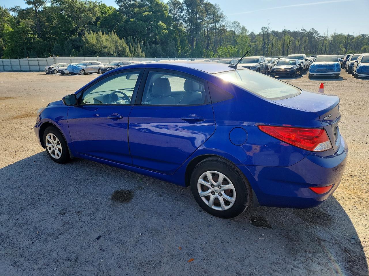 2012 Hyundai Accent Gls Blue vin: KMHCT4AE5CU159014