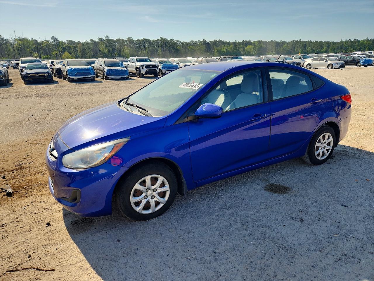 2012 Hyundai Accent Gls Blue vin: KMHCT4AE5CU159014