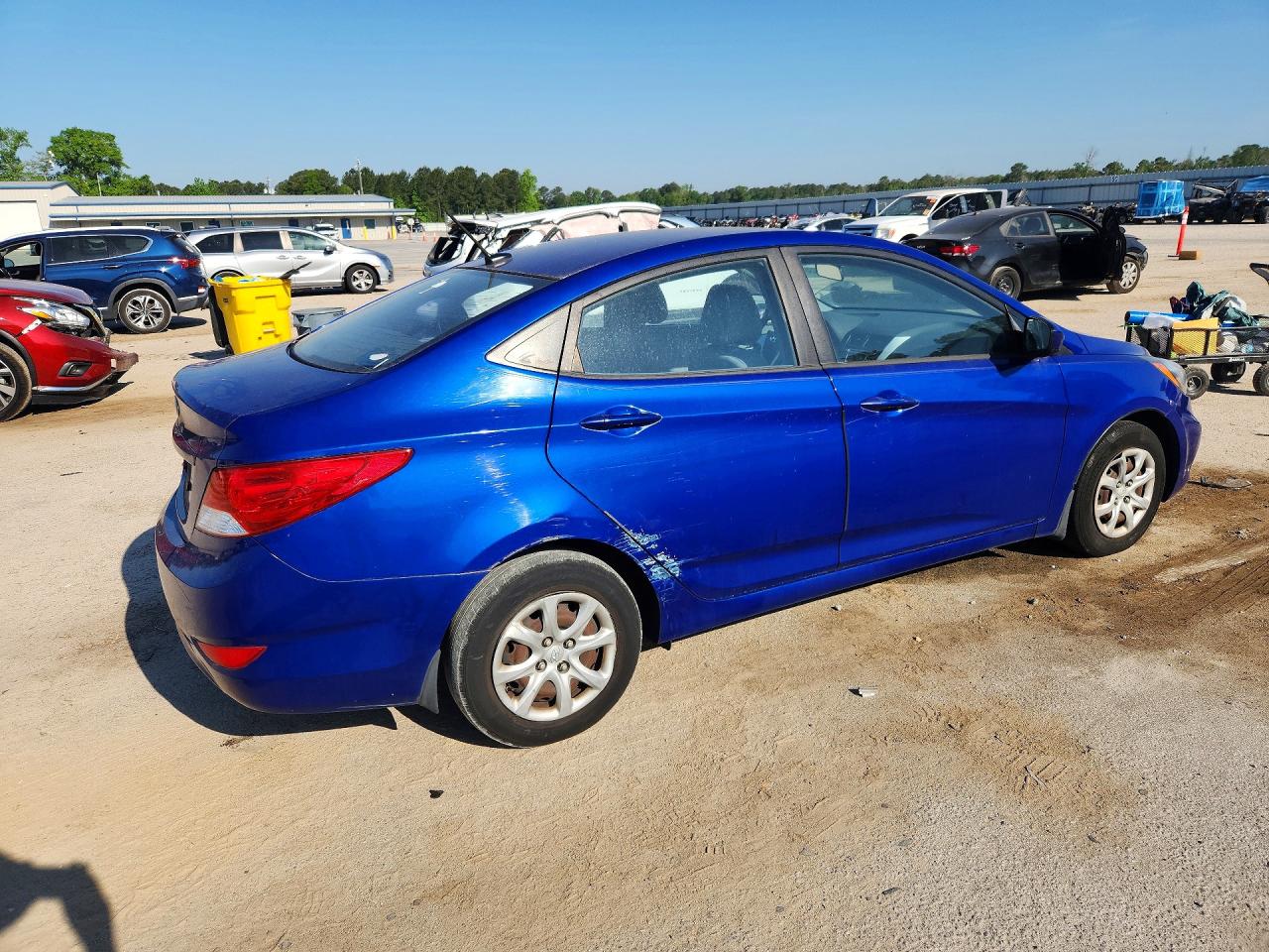 2012 Hyundai Accent Gls Blue vin: KMHCT4AE5CU159014