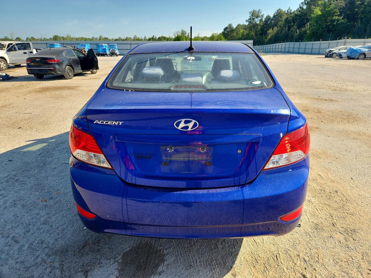 2012 Hyundai Accent Gls Blue vin: KMHCT4AE5CU159014