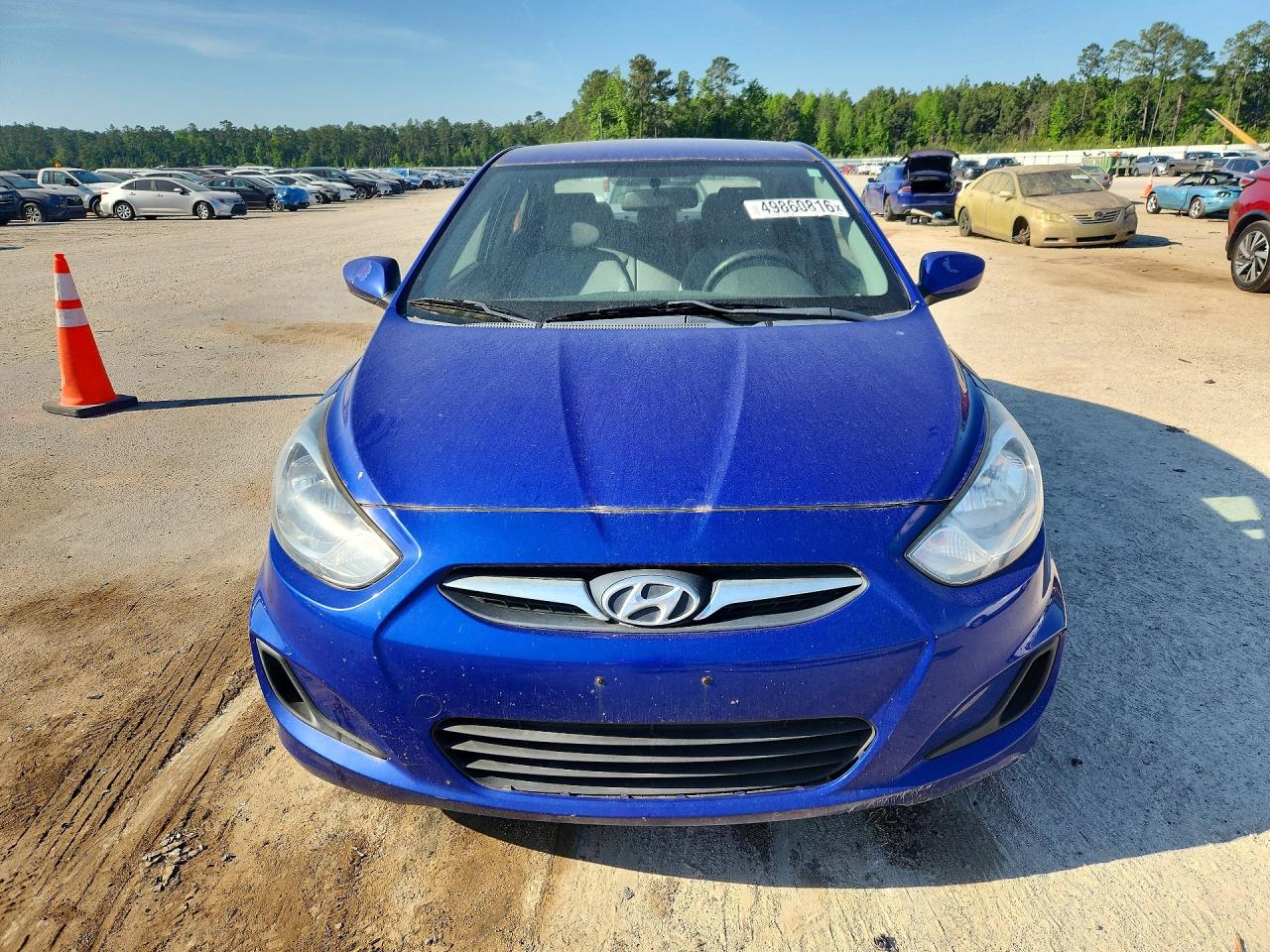 2012 Hyundai Accent Gls Blue vin: KMHCT4AE5CU159014