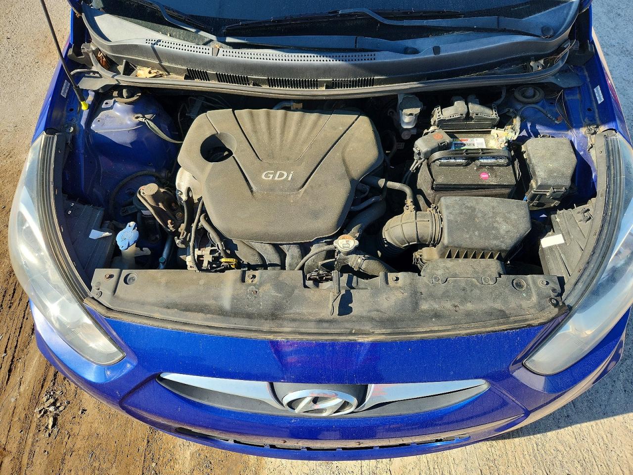 2012 Hyundai Accent Gls Blue vin: KMHCT4AE5CU159014