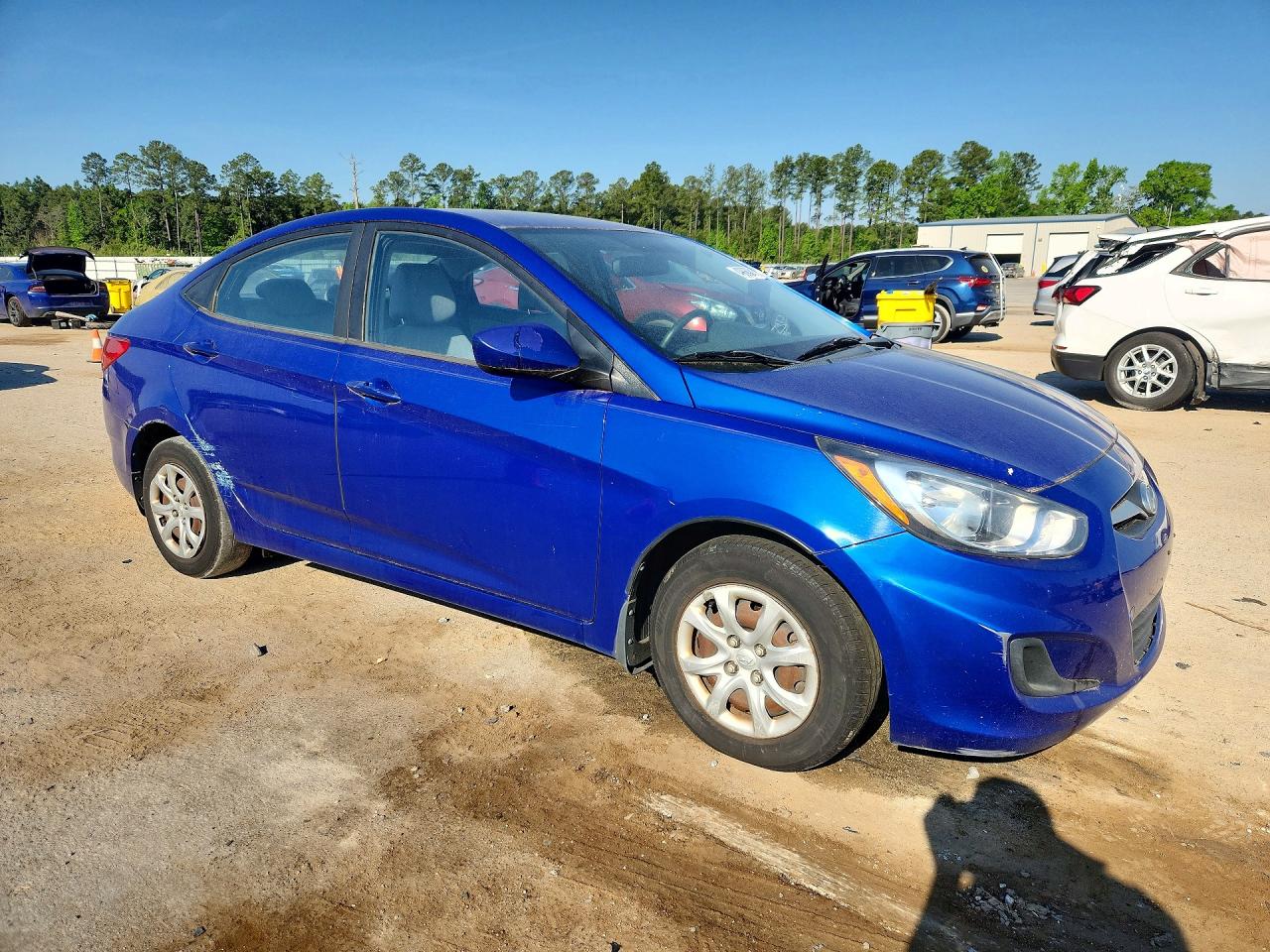 2012 Hyundai Accent Gls Blue vin: KMHCT4AE5CU159014