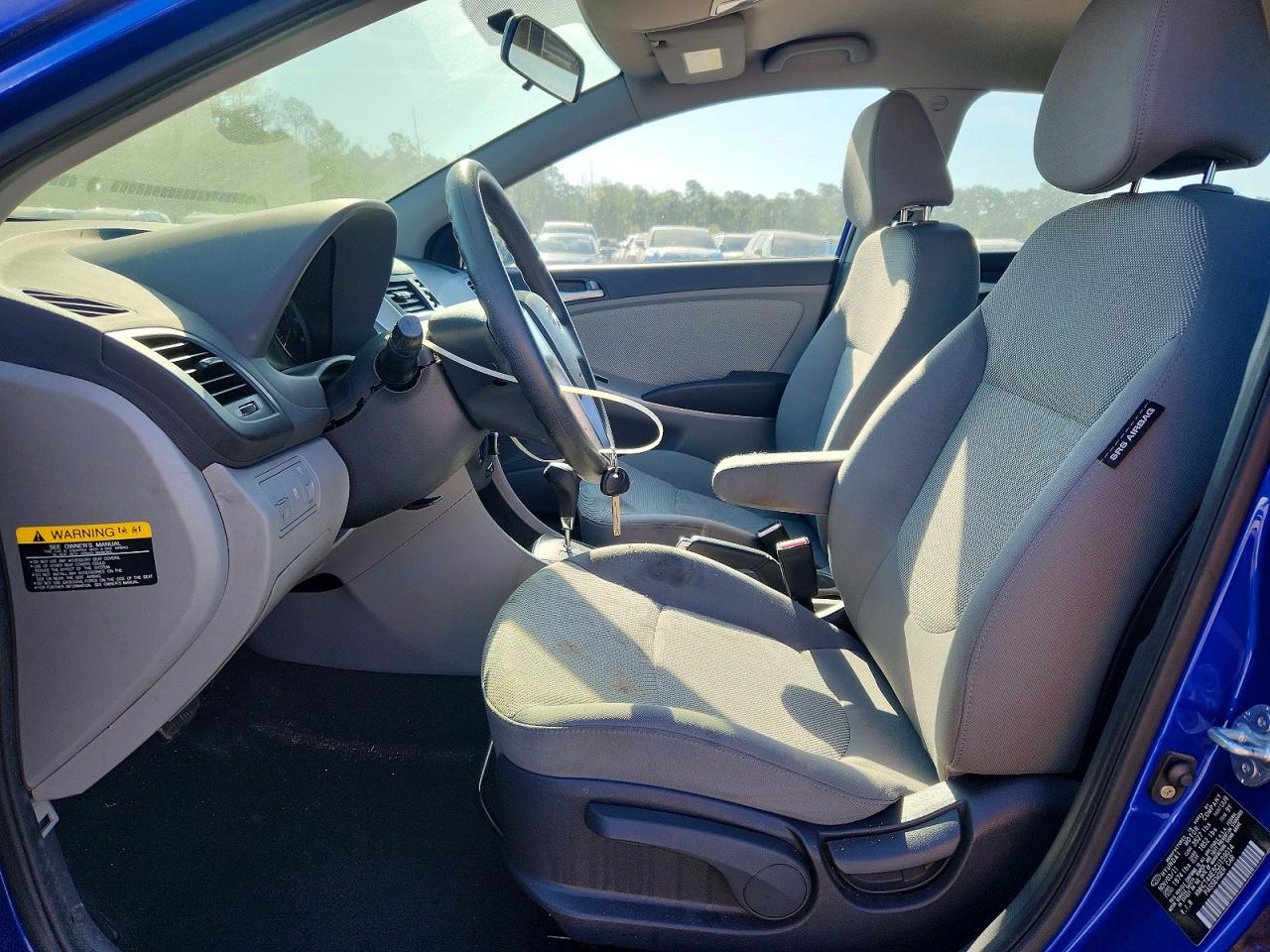 2012 Hyundai Accent Gls Blue vin: KMHCT4AE5CU159014