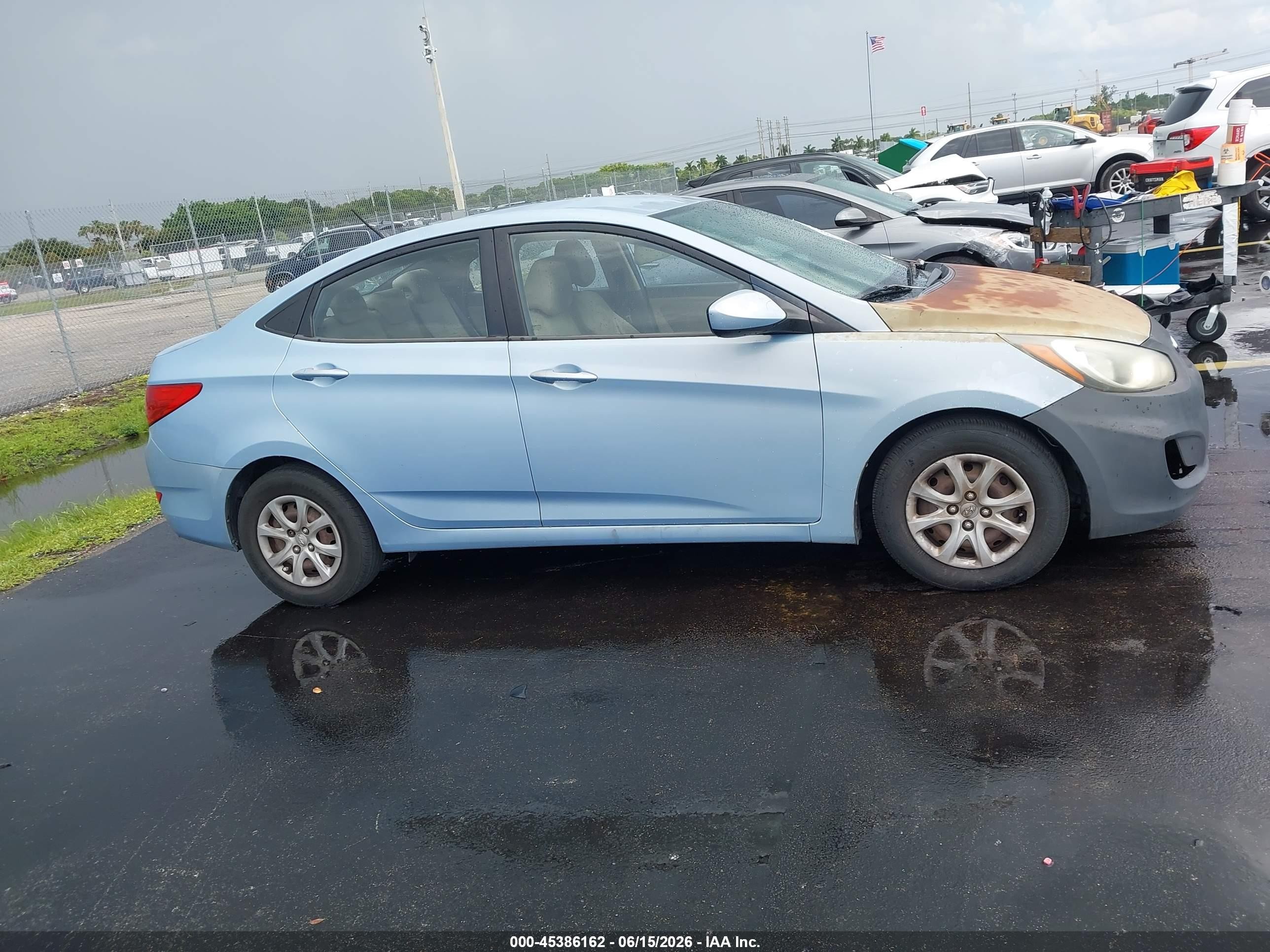2012 Hyundai Accent Gls Серый vin: KMHCT4AE5CU242037