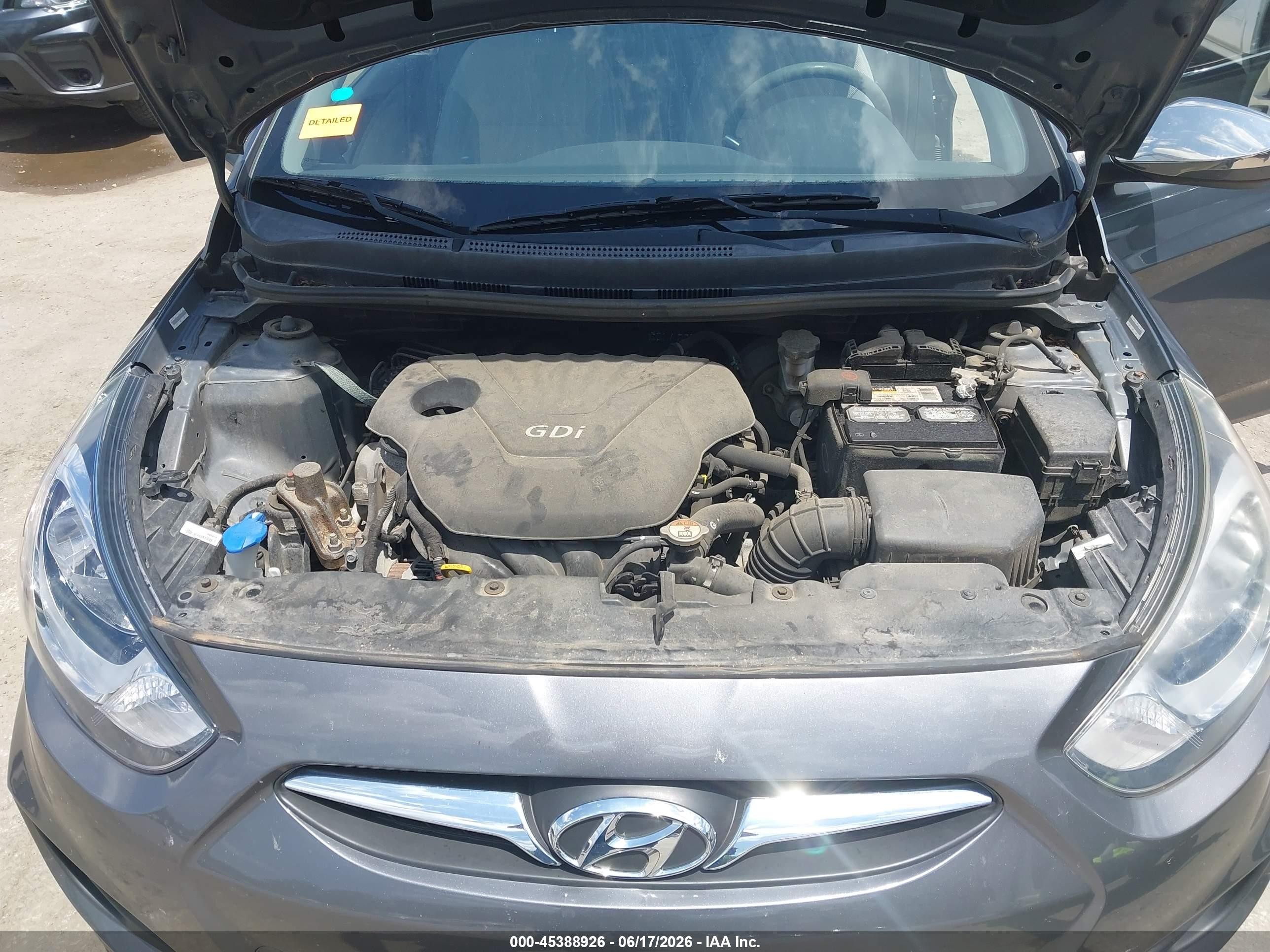 2012 Hyundai Accent Gls Gray vin: KMHCT4AE5CU253622