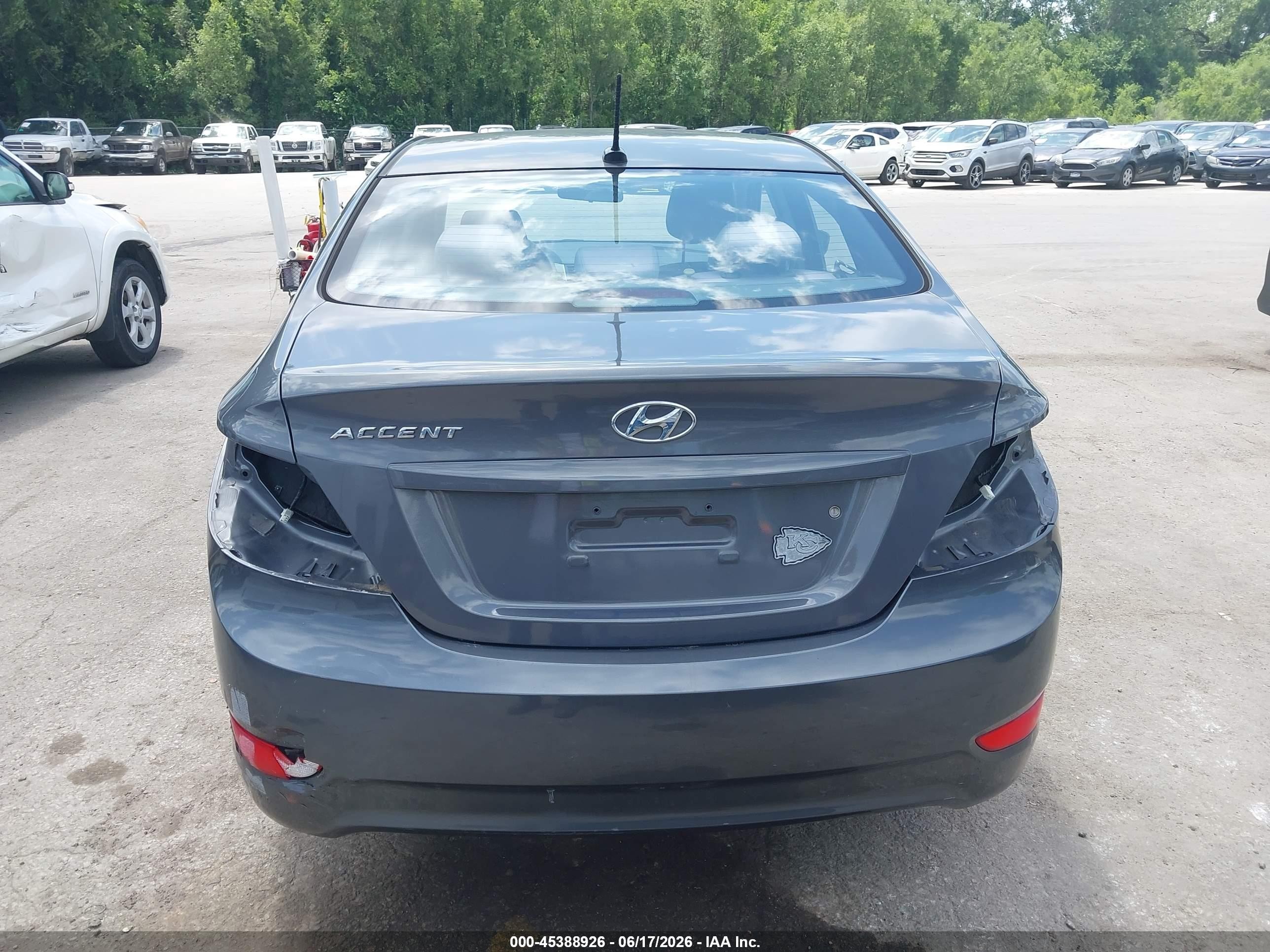 2012 Hyundai Accent Gls Gray vin: KMHCT4AE5CU253622